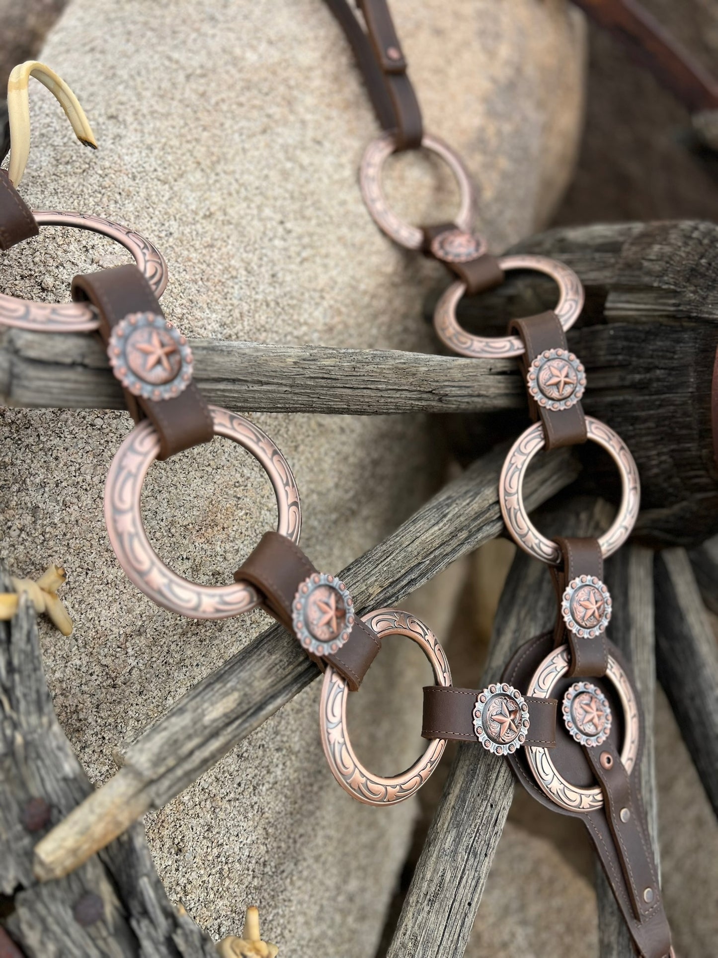 Dirty Mojave Leather Jeremiah  Watt Copper Breast Collar