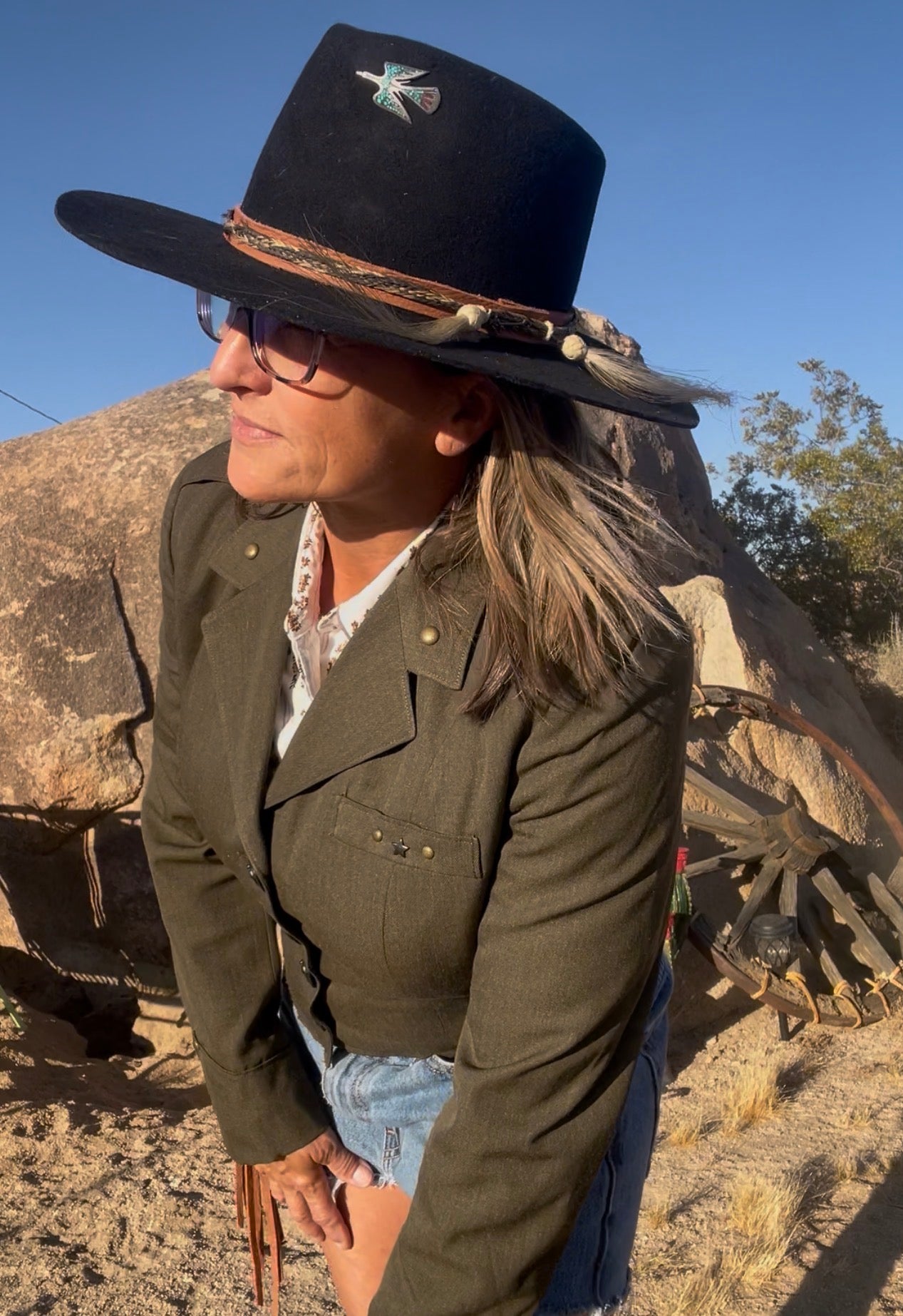 Desert Dusted Thunderbird Battalion Crop Jacket