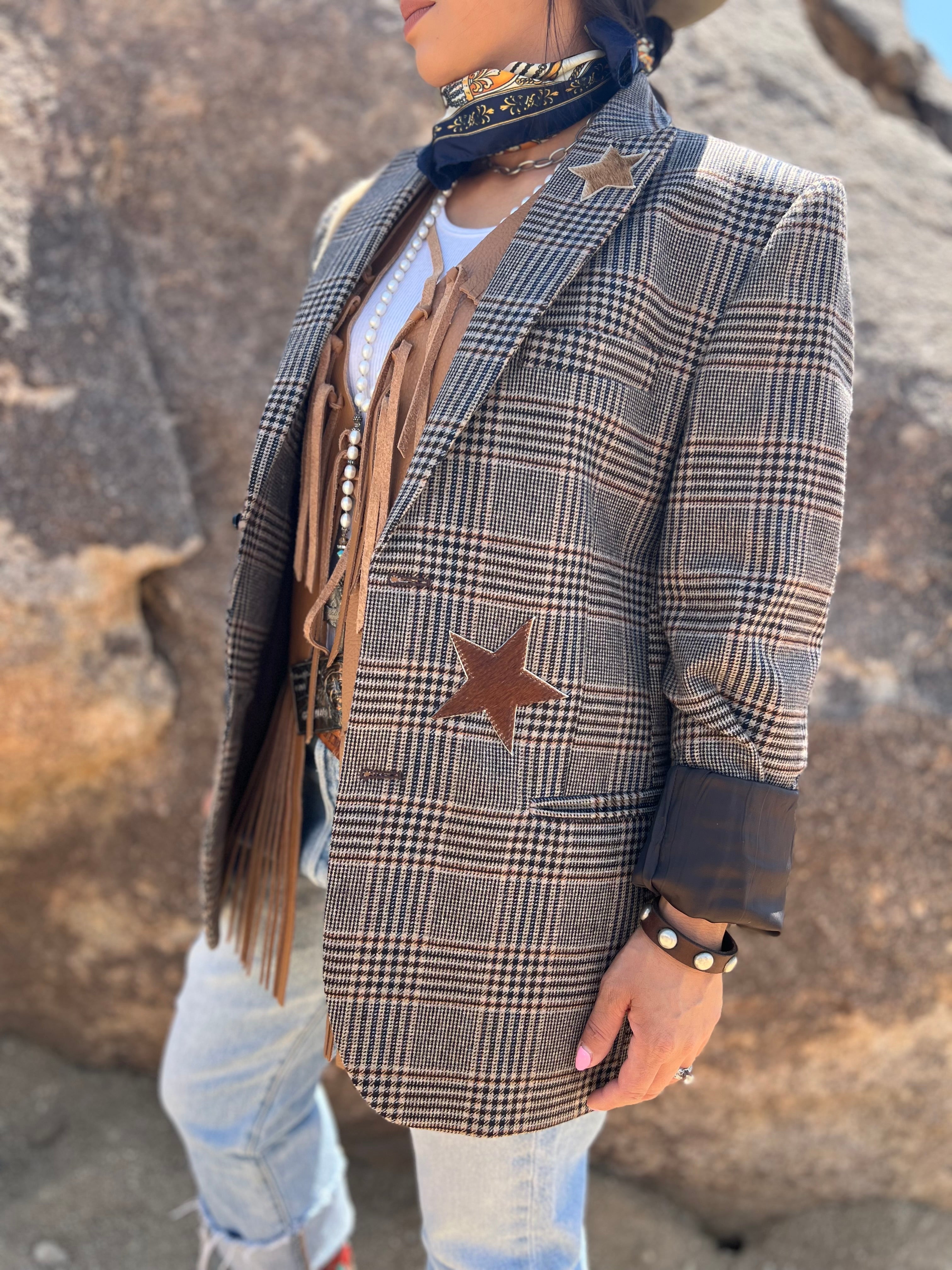 Dirty Mojave Snake Eyes & Starlight Plaid Desert Blazer