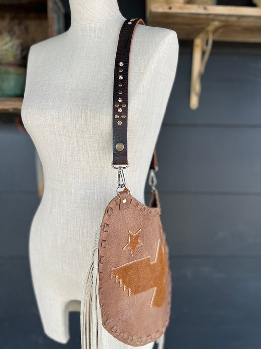The High Desert Leather Embellished Handbag Strap