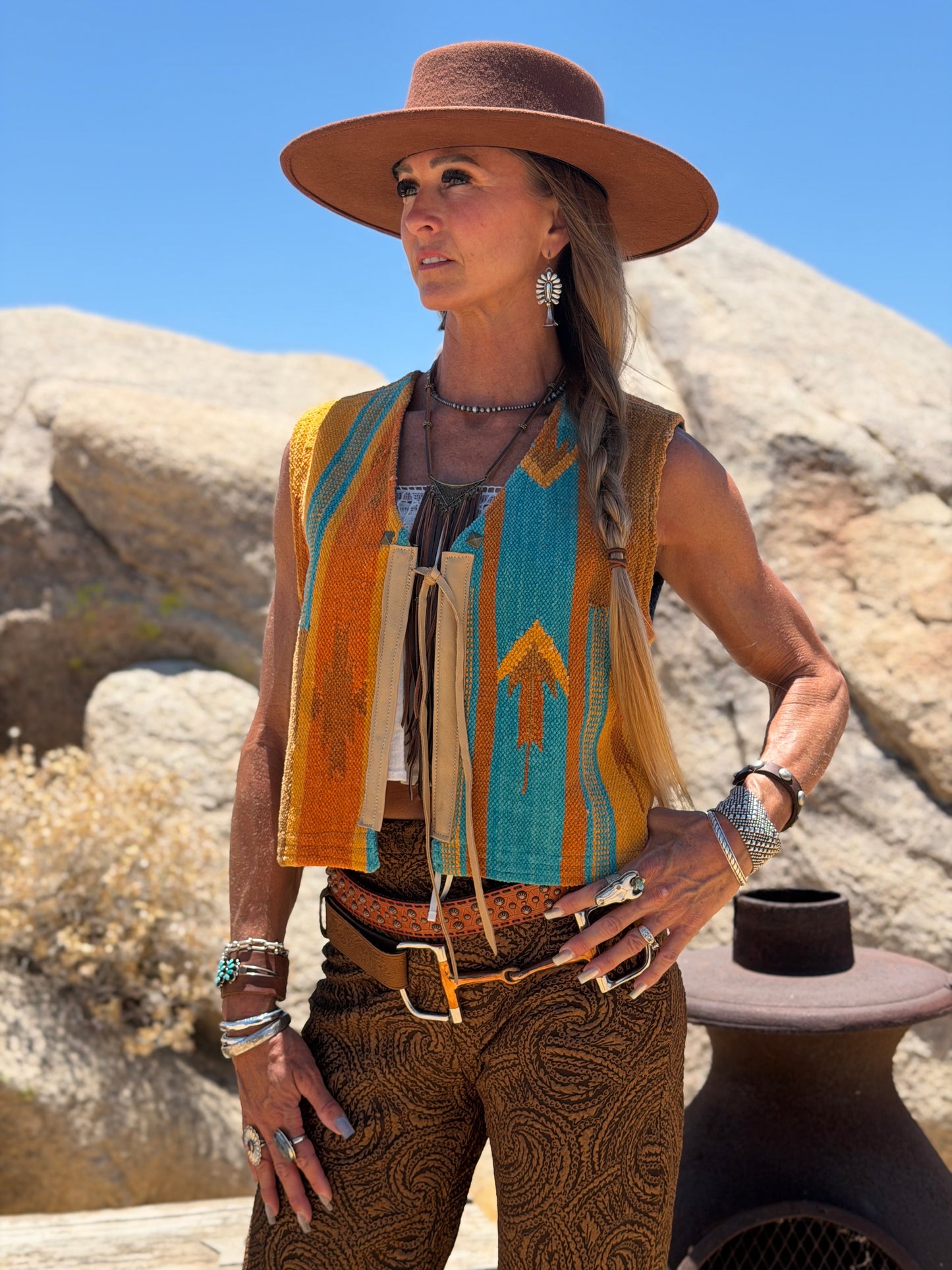 Vintage Sandy Starkman Western Vest