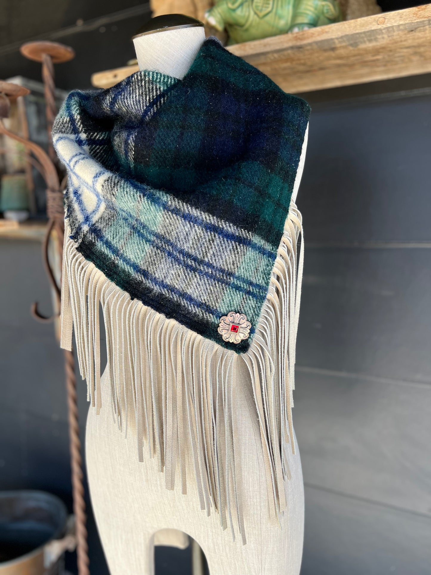 The Highlander Outrigger Vintage Wool Scarf by Dirty Mojave