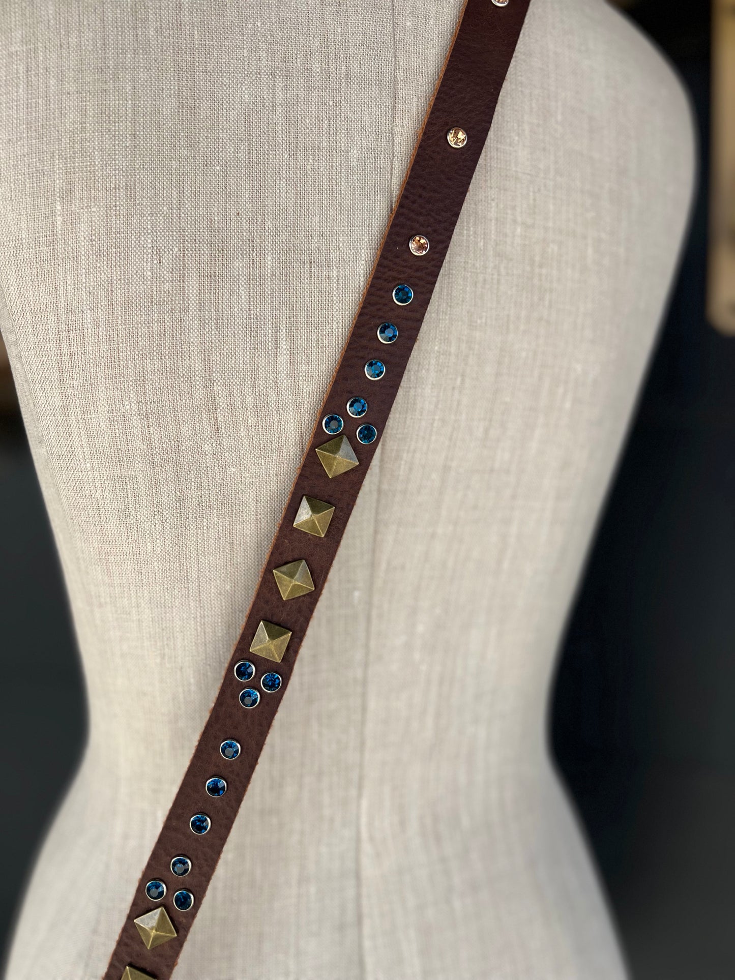 The High Desert Leather Embellished Handbag Strap