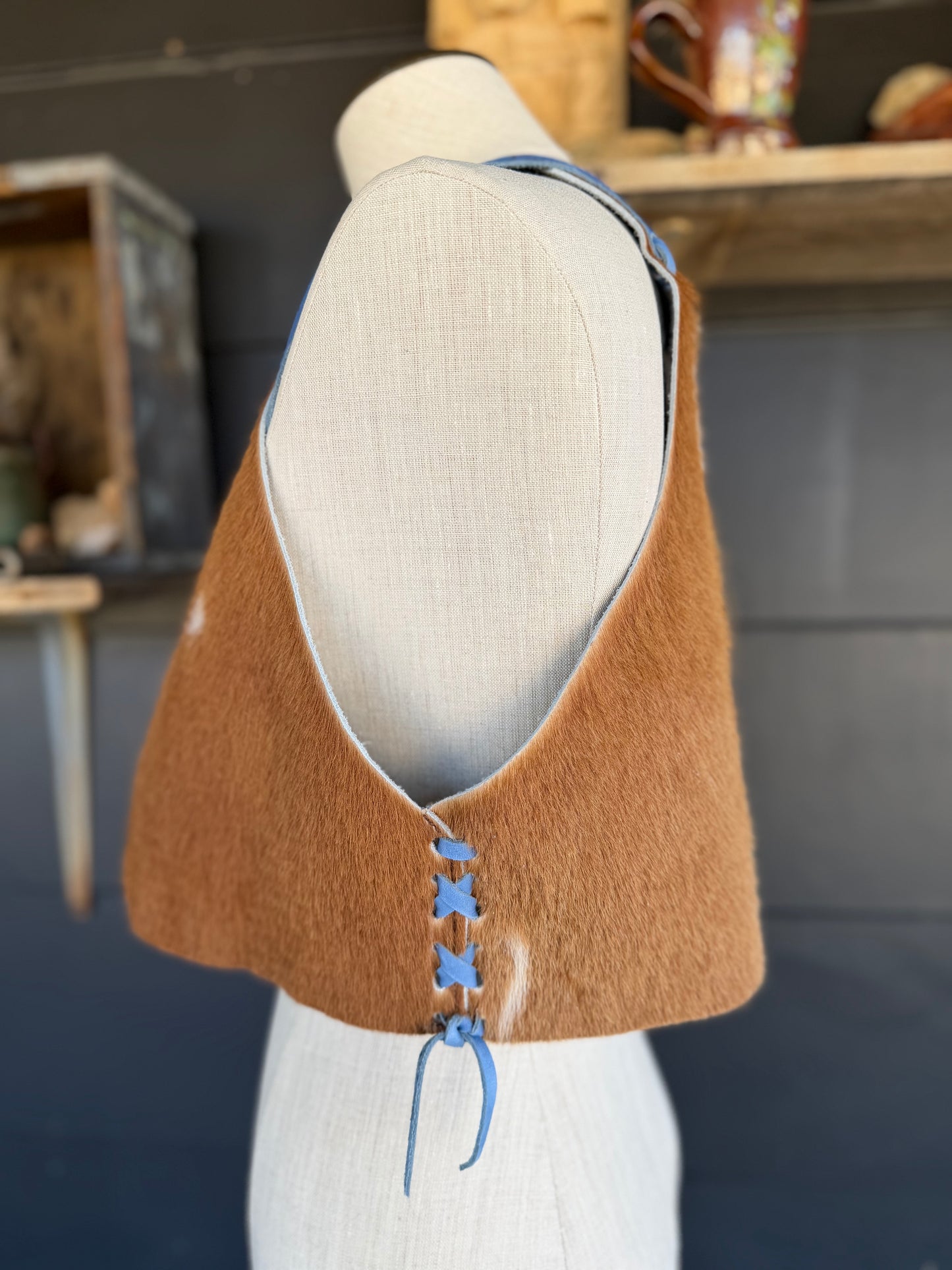 The Homestead Cowhide Vest
