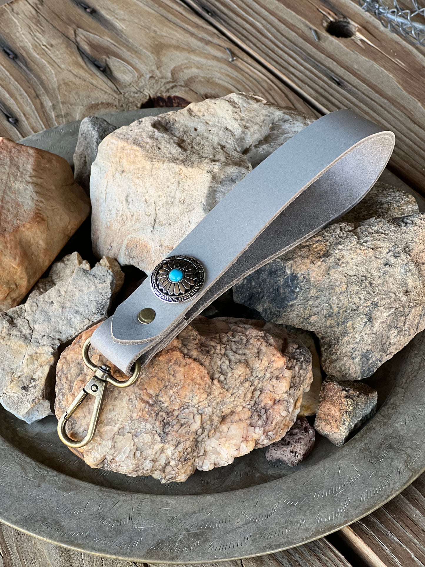 Leather Key Chain Strap Bag Charm