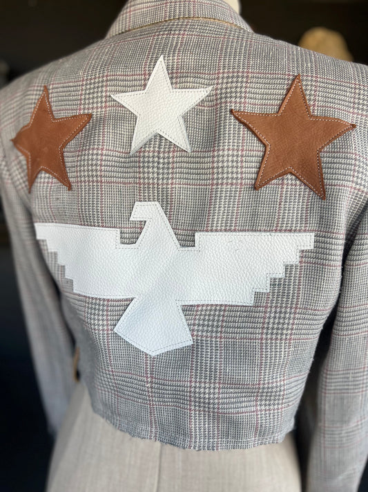 Silver Mesa Thunderbird Cropped Desert Blazer