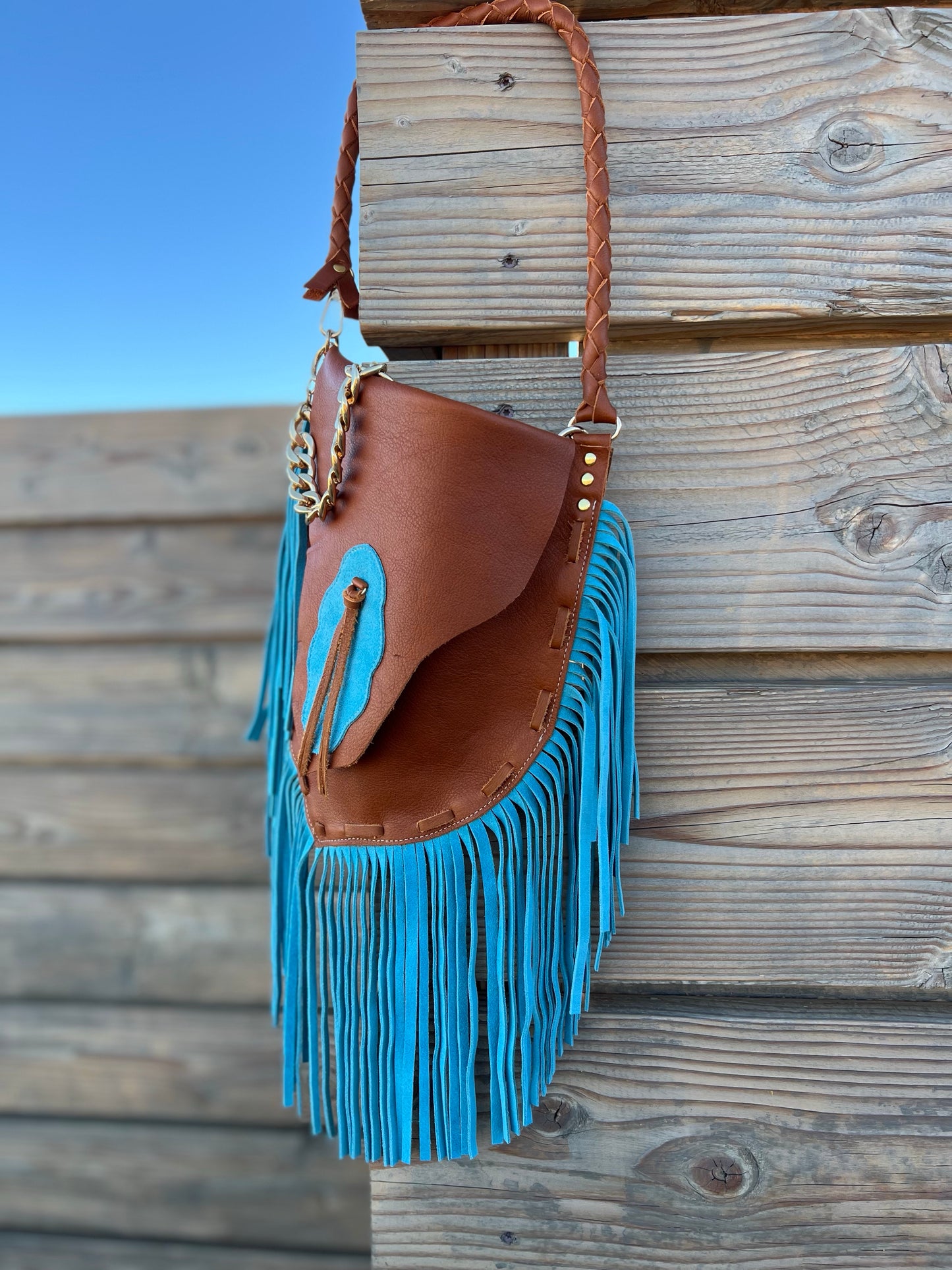 The Gunner Leather Handmade Fringe Handbag