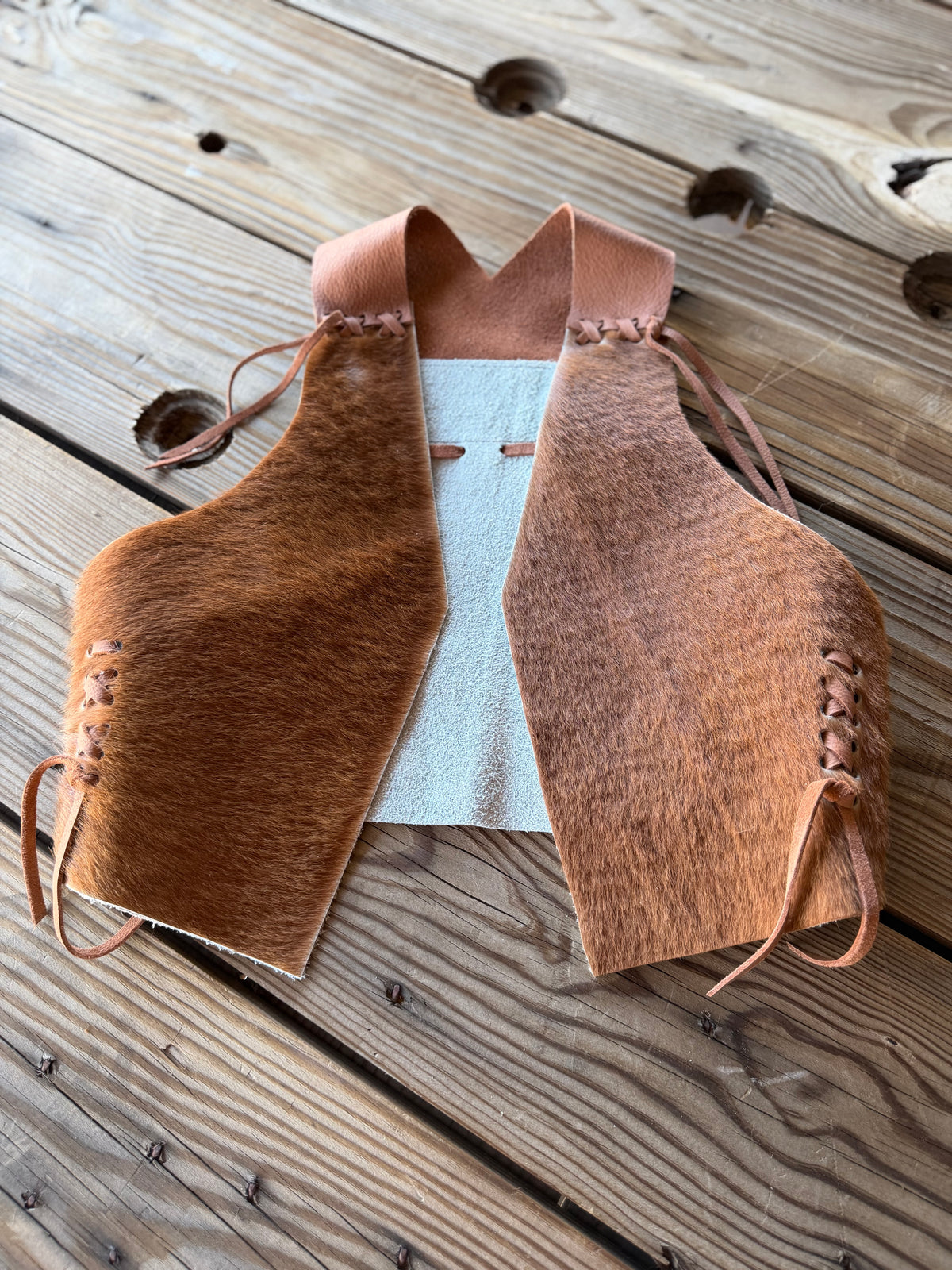 The Homestead Cowhide Vest