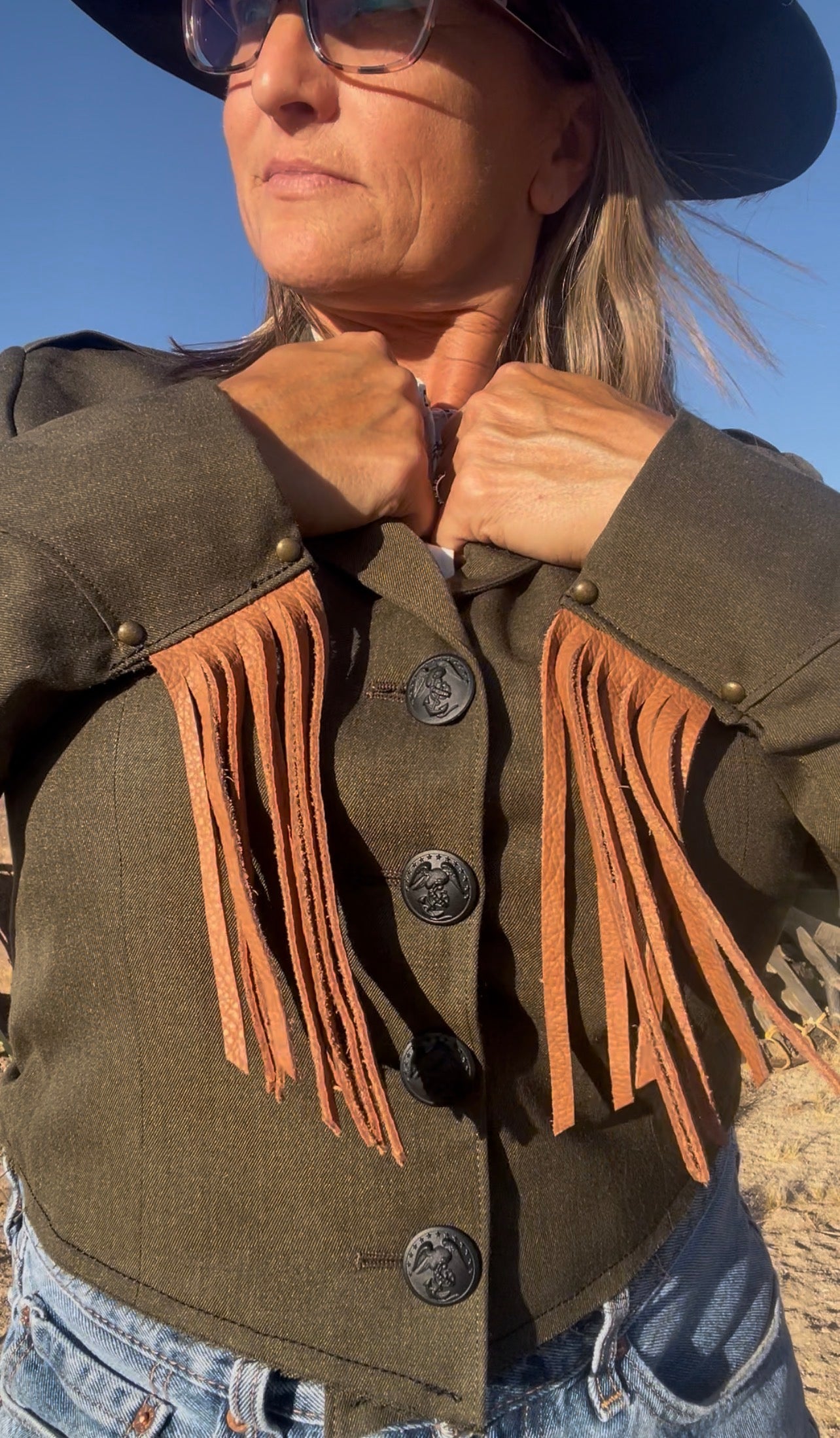 Desert Dusted Thunderbird Battalion Crop Jacket