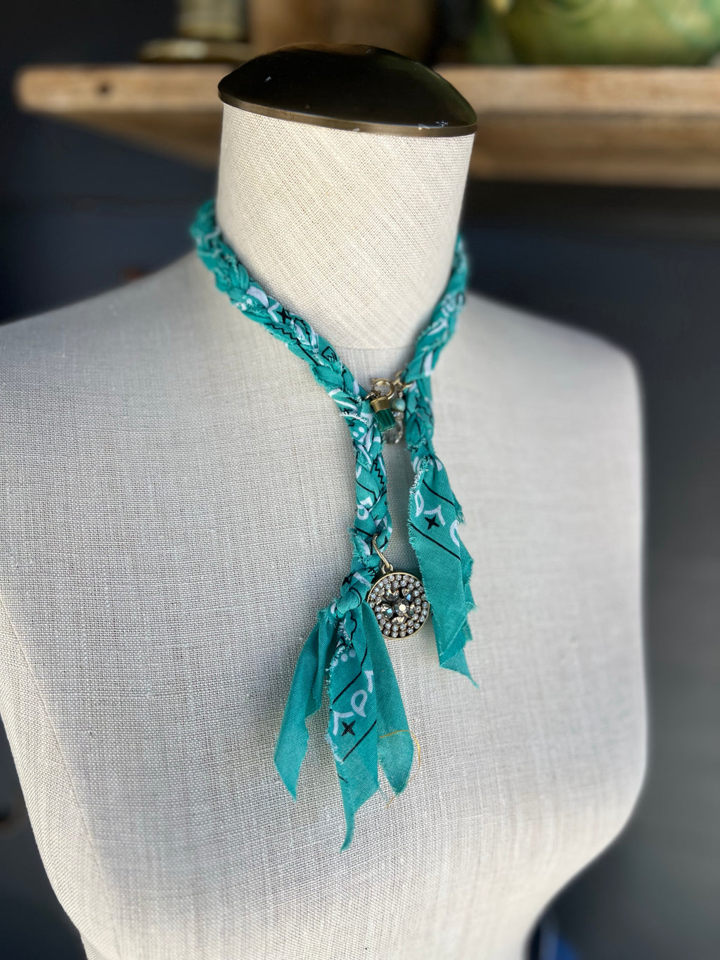 Badlands Braids Bandana Western Charm Necklace