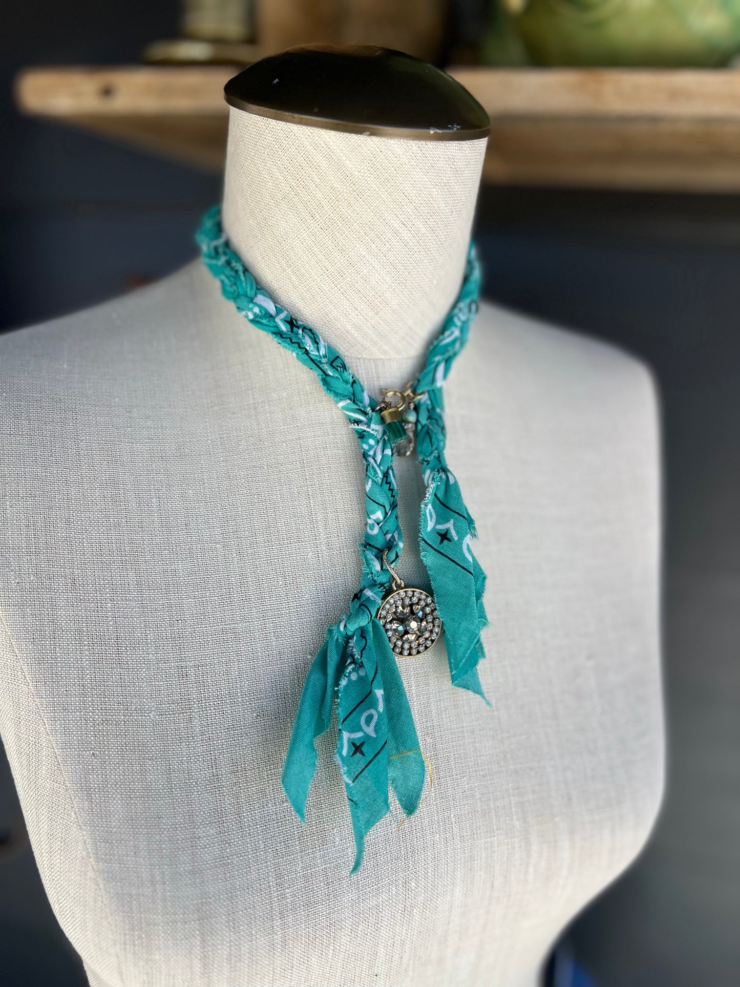 Badlands Braids Bandana Western Charm Necklace