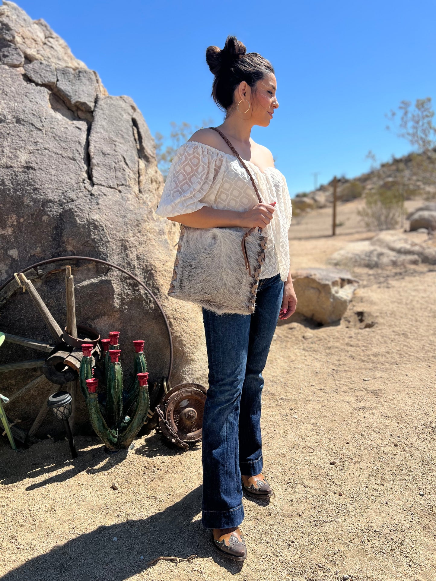 The Mojave Drift Handbag Dusty Silver