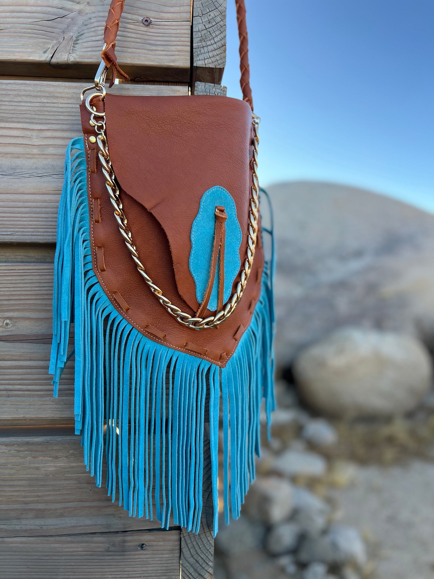 The Gunner Leather Handmade Fringe Handbag