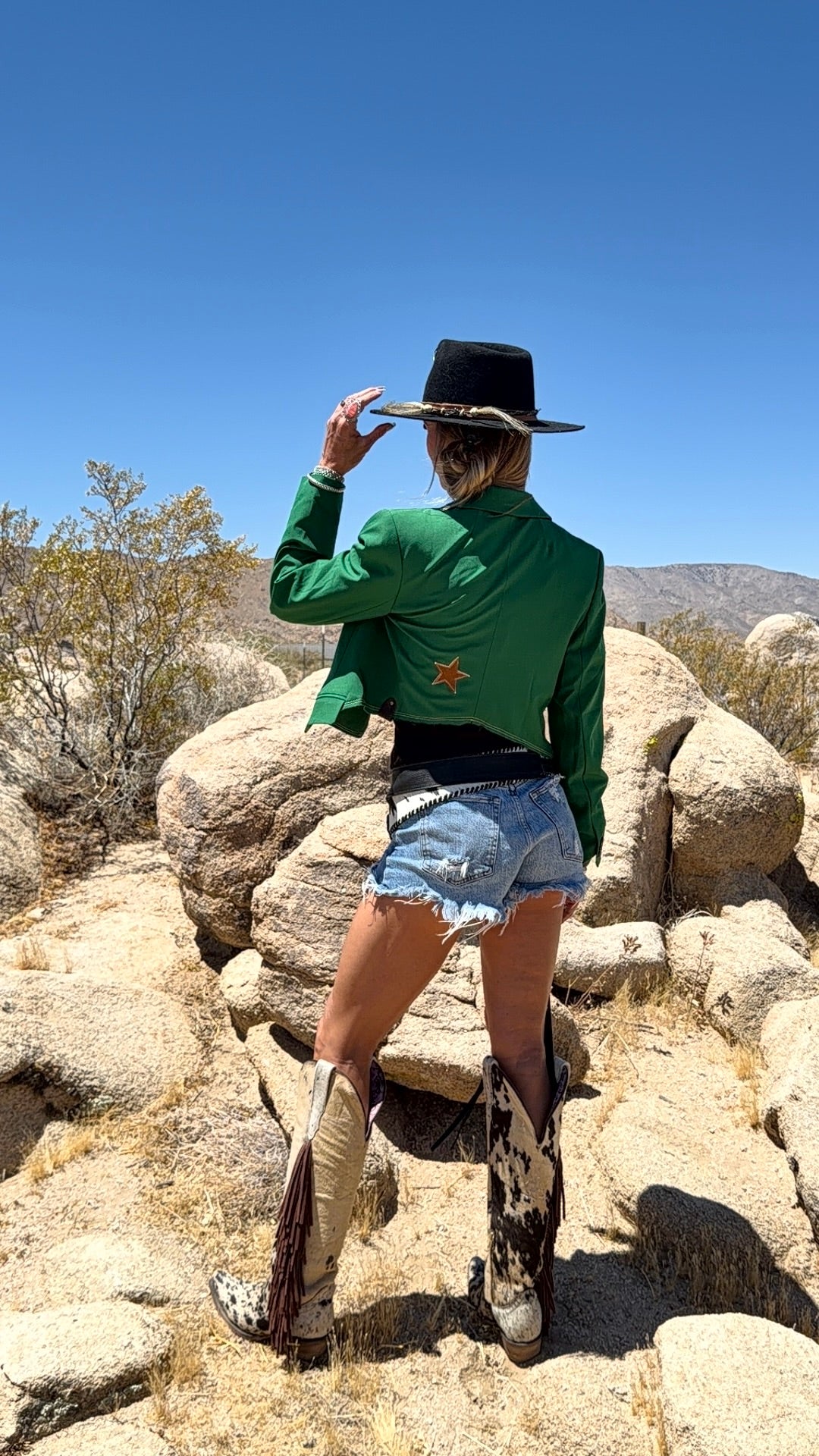Dirty Mojave Crop Desert Hearts Blazer