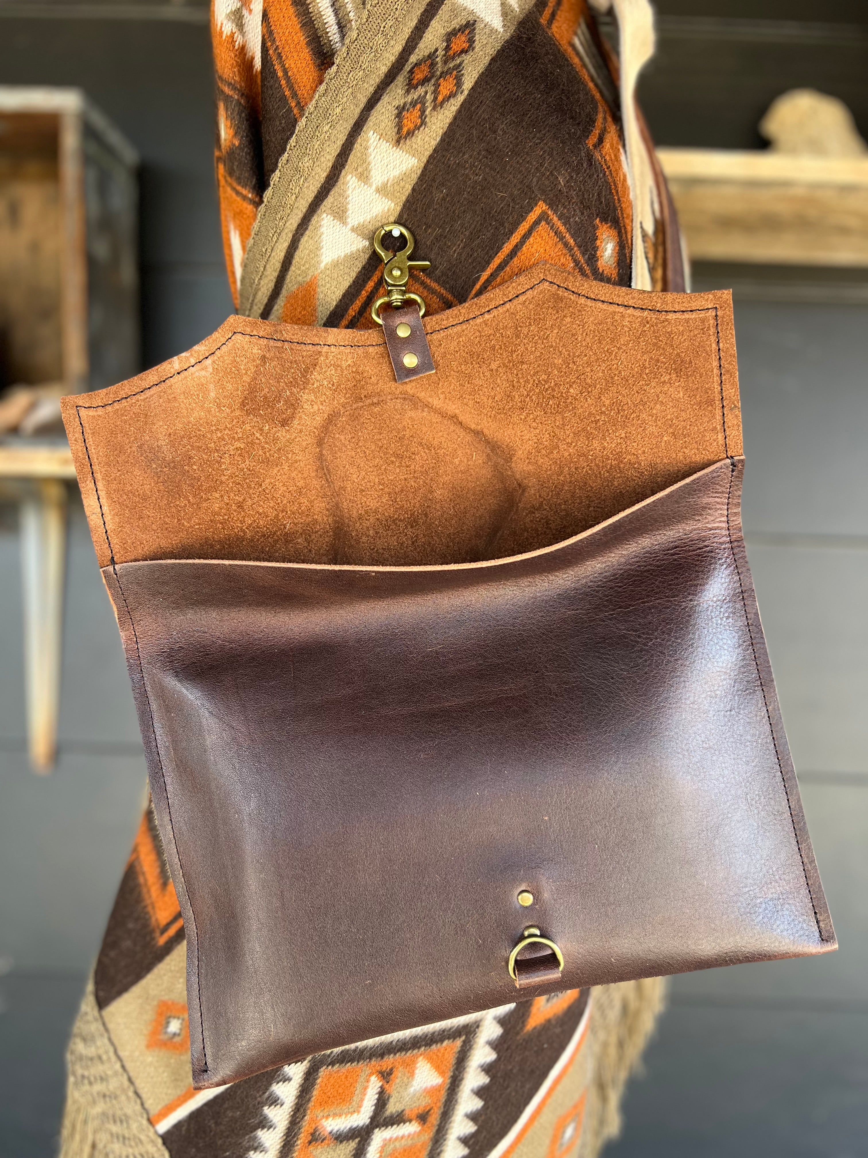 The Legacy Clutch Handbag with Heart Brand