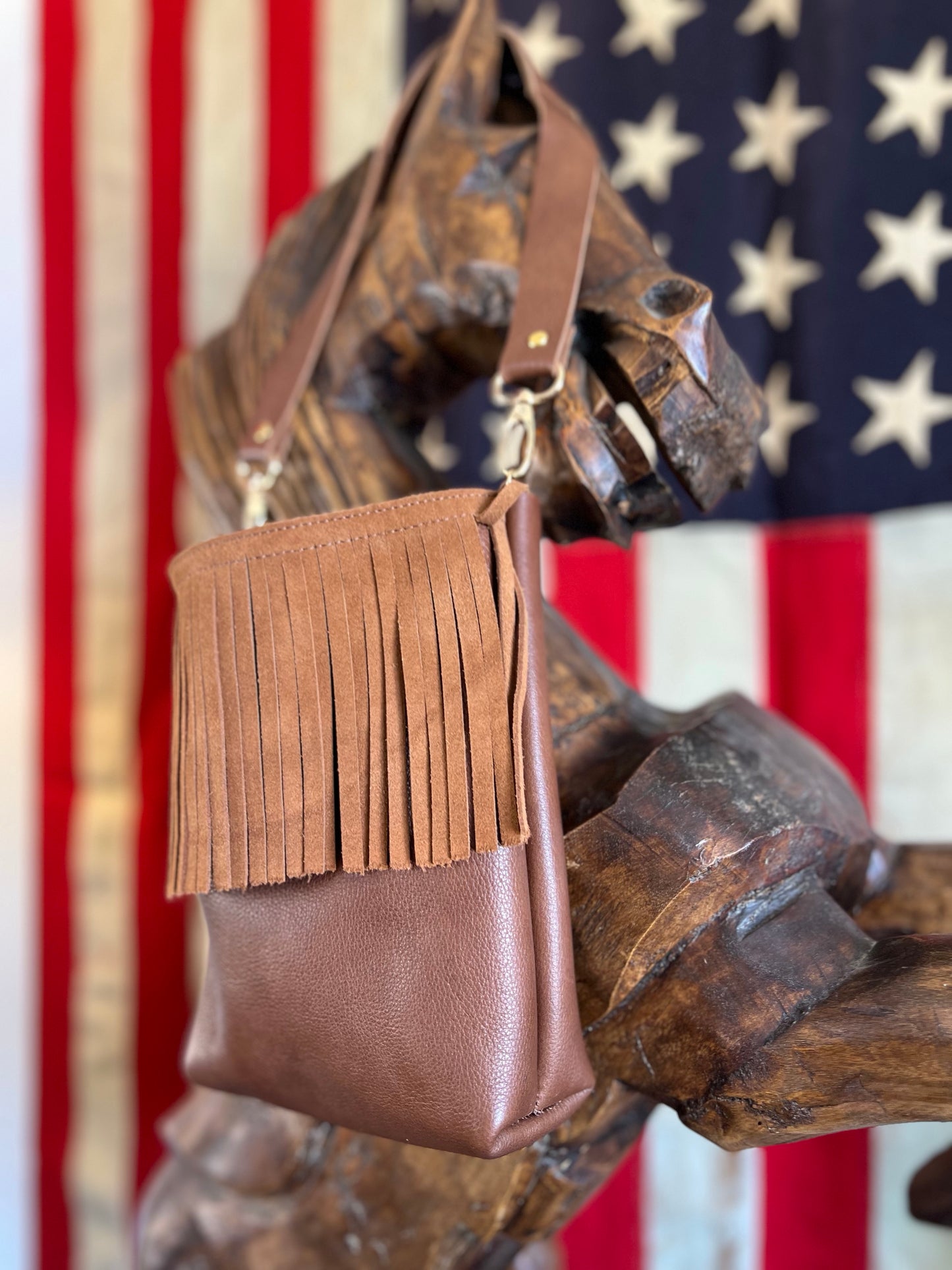 Saddle Fringe Leather Bag