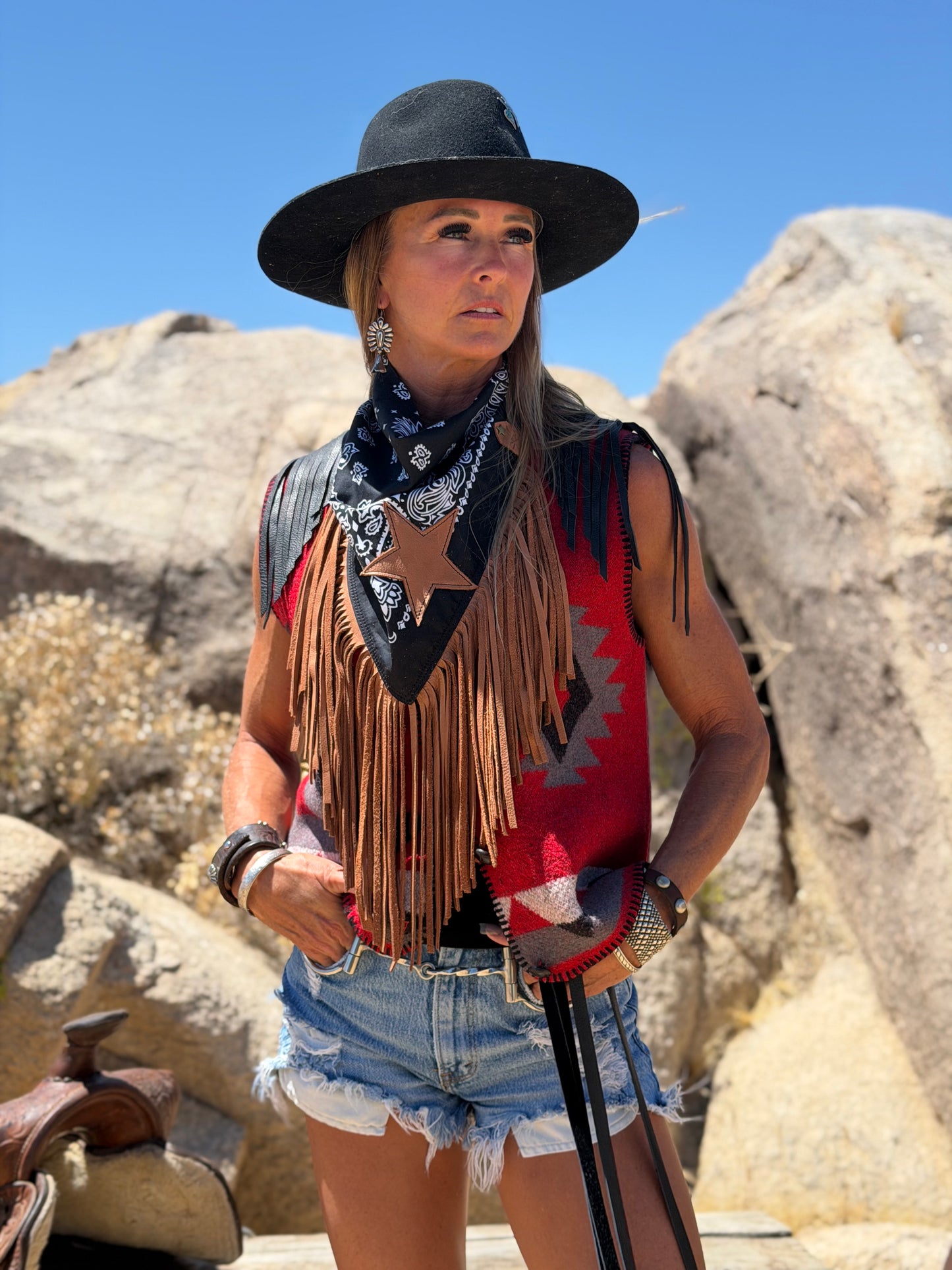 Vintage Virgin Wool Nanook Brand Aztec Vest