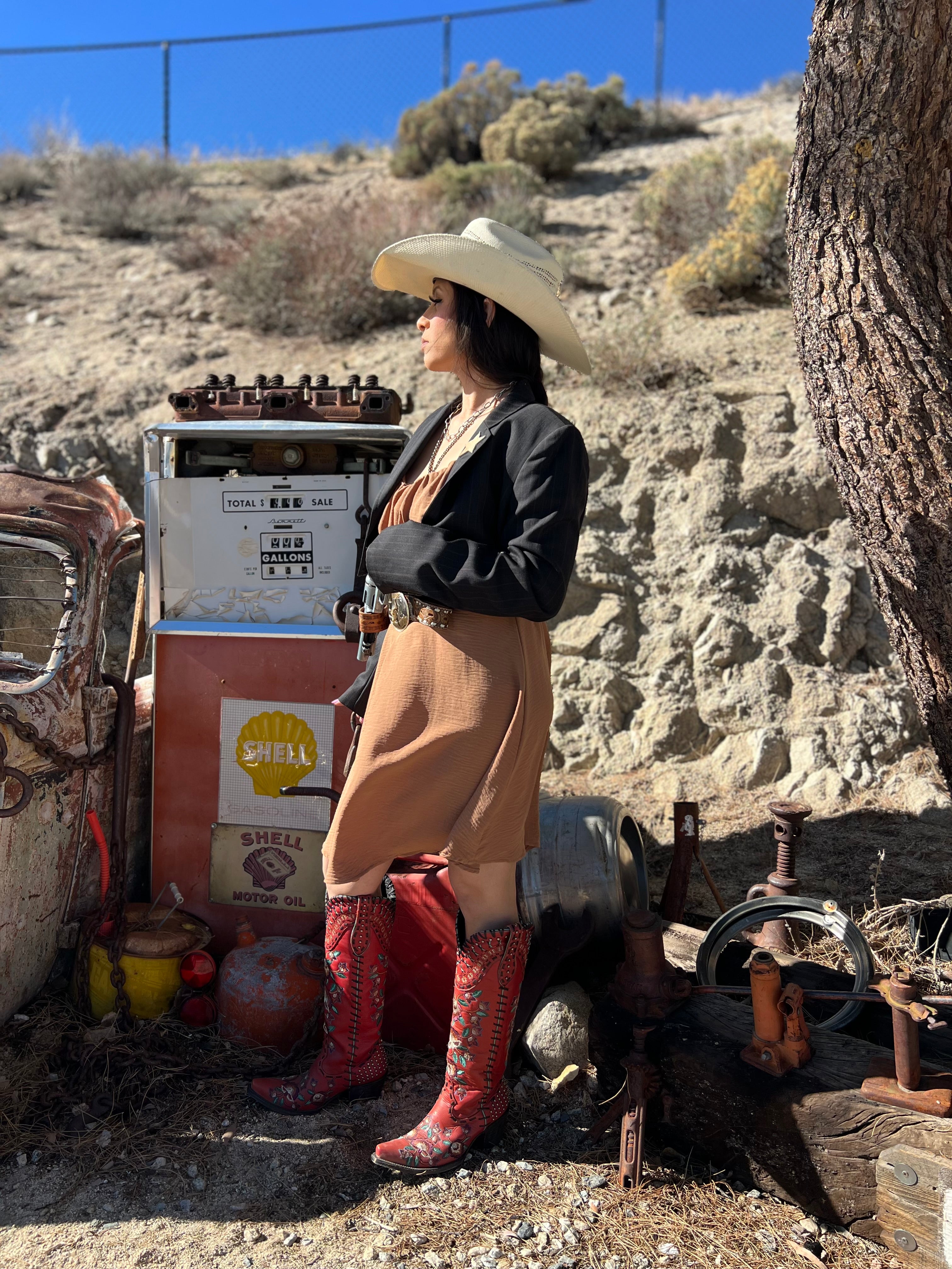 Dirty Mojave Cut Desert Blazer Thunderbird