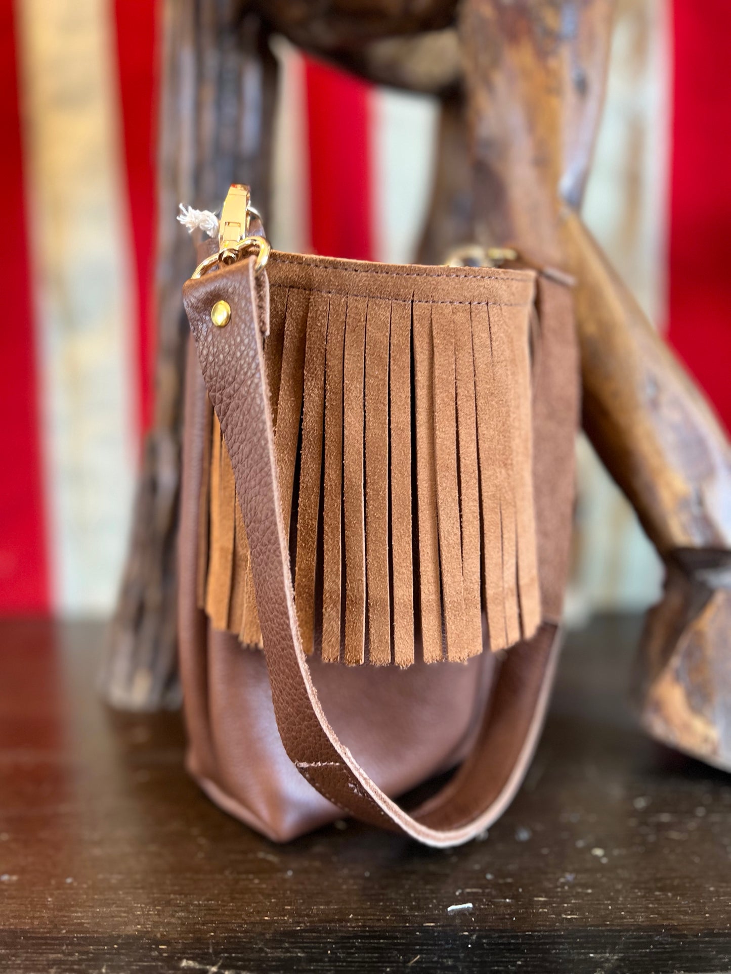 Saddle Fringe Leather Bag