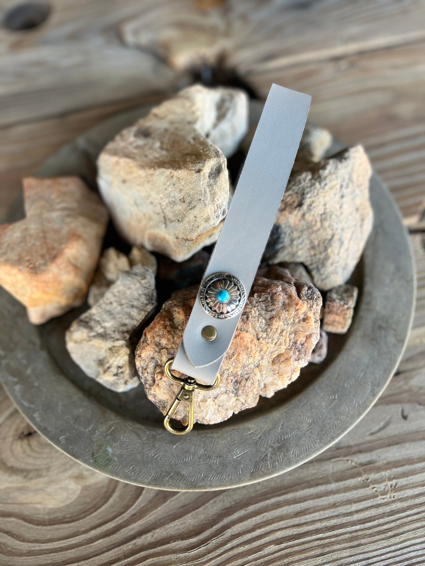 Leather Key Chain Strap Bag Charm