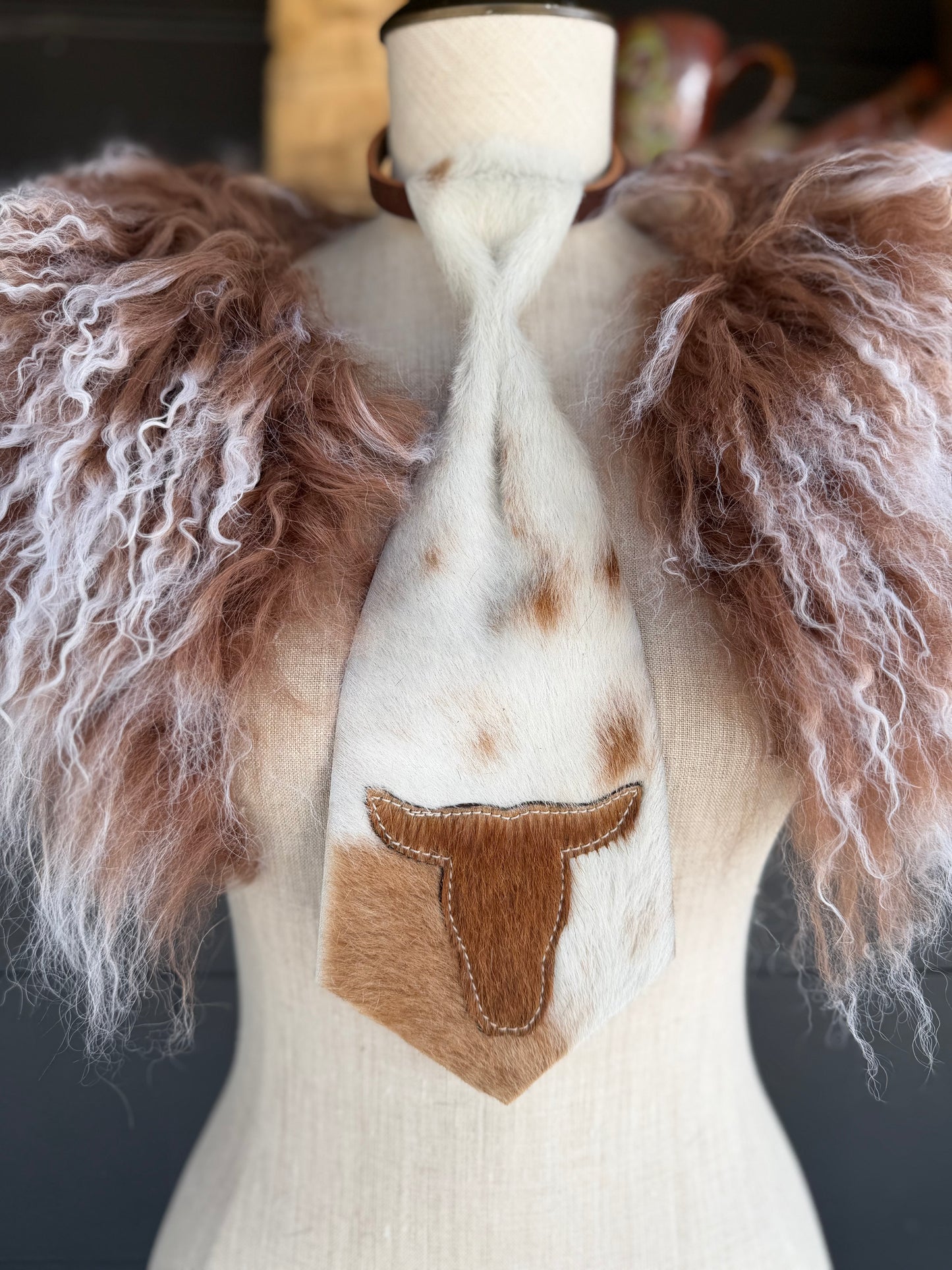 Dirty Mojave Steer Heirloom Leather & Necktie