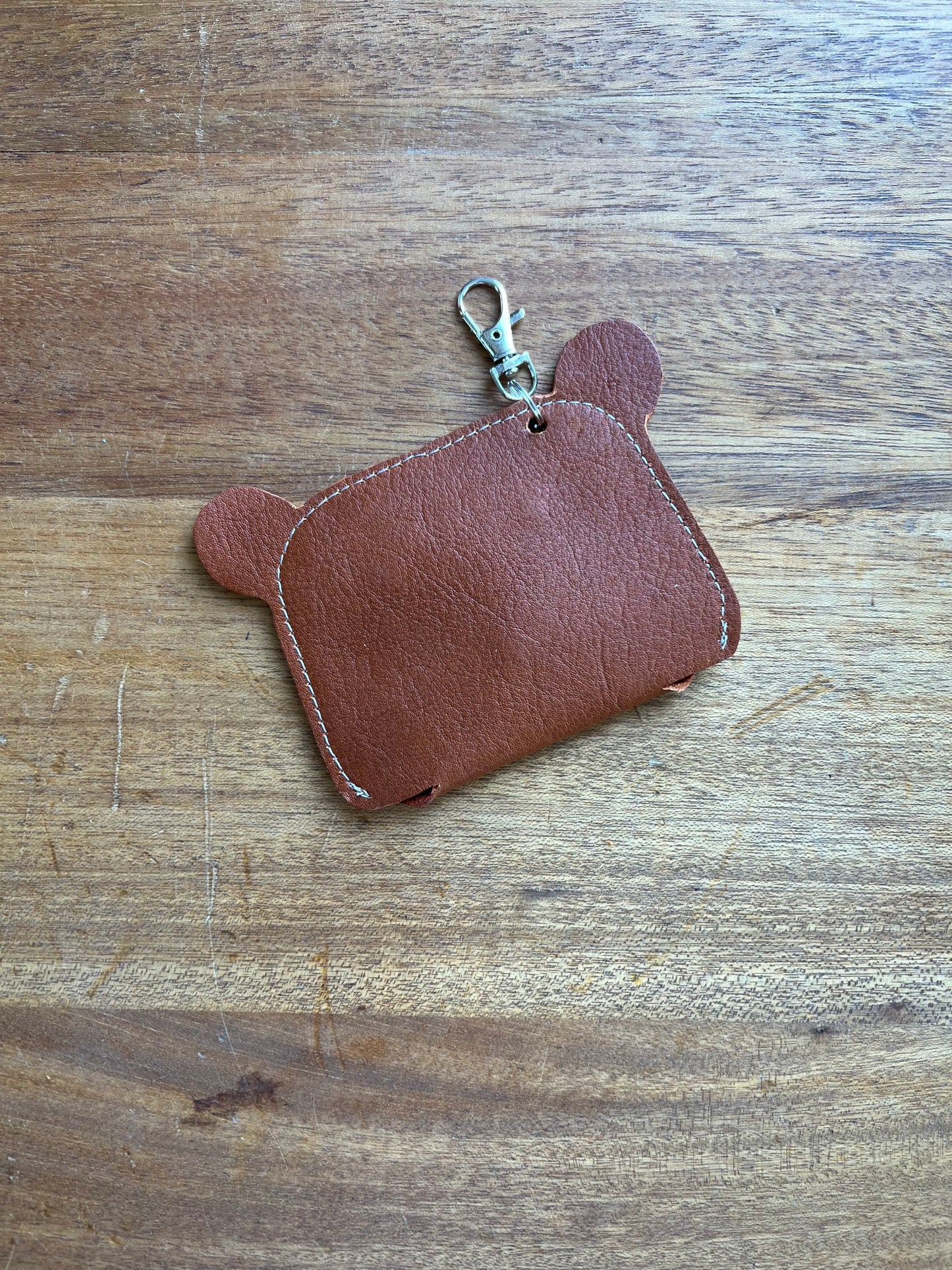 Dirty Mojave Leather BEAR Pouch Bag Charm