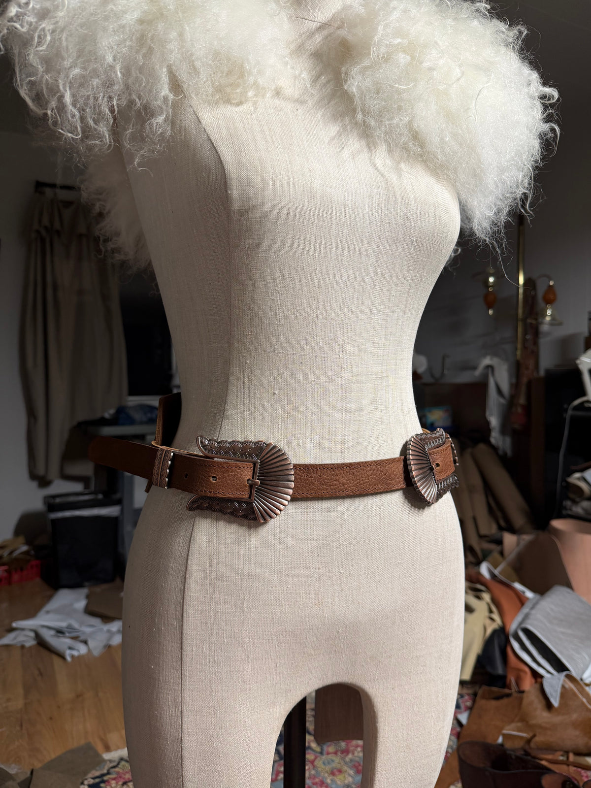 The Ranch House Wide Leather Belt