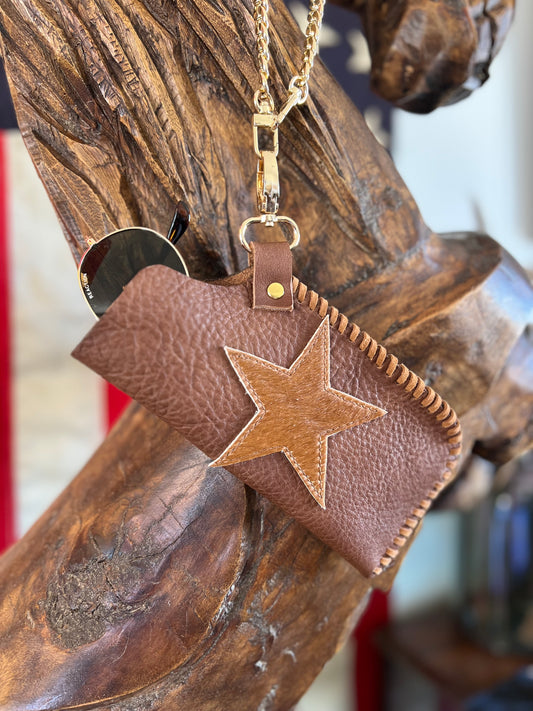 Spirit Star Cowhide Eyeglass Case