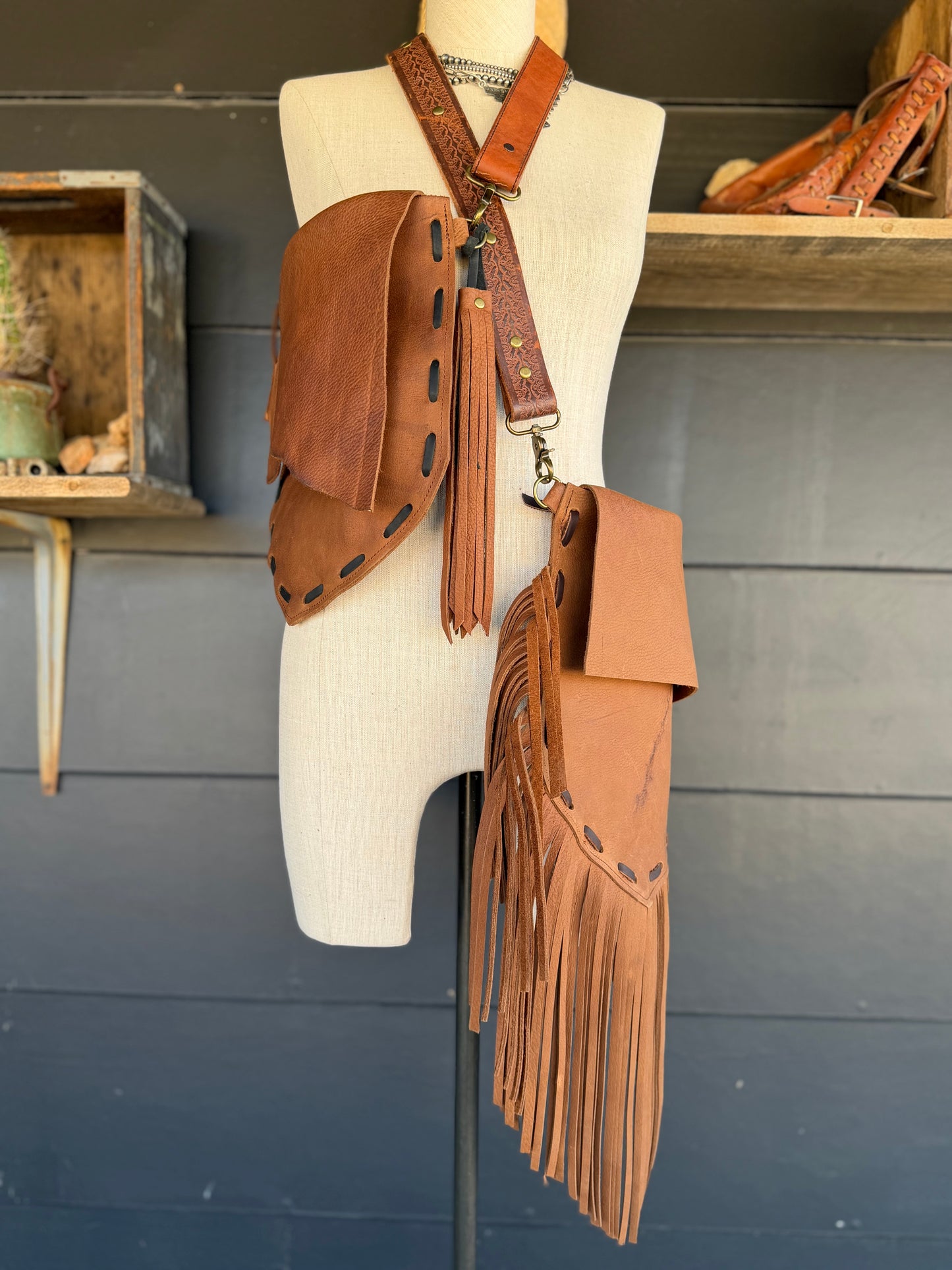 The Long Draw Leather Handbag