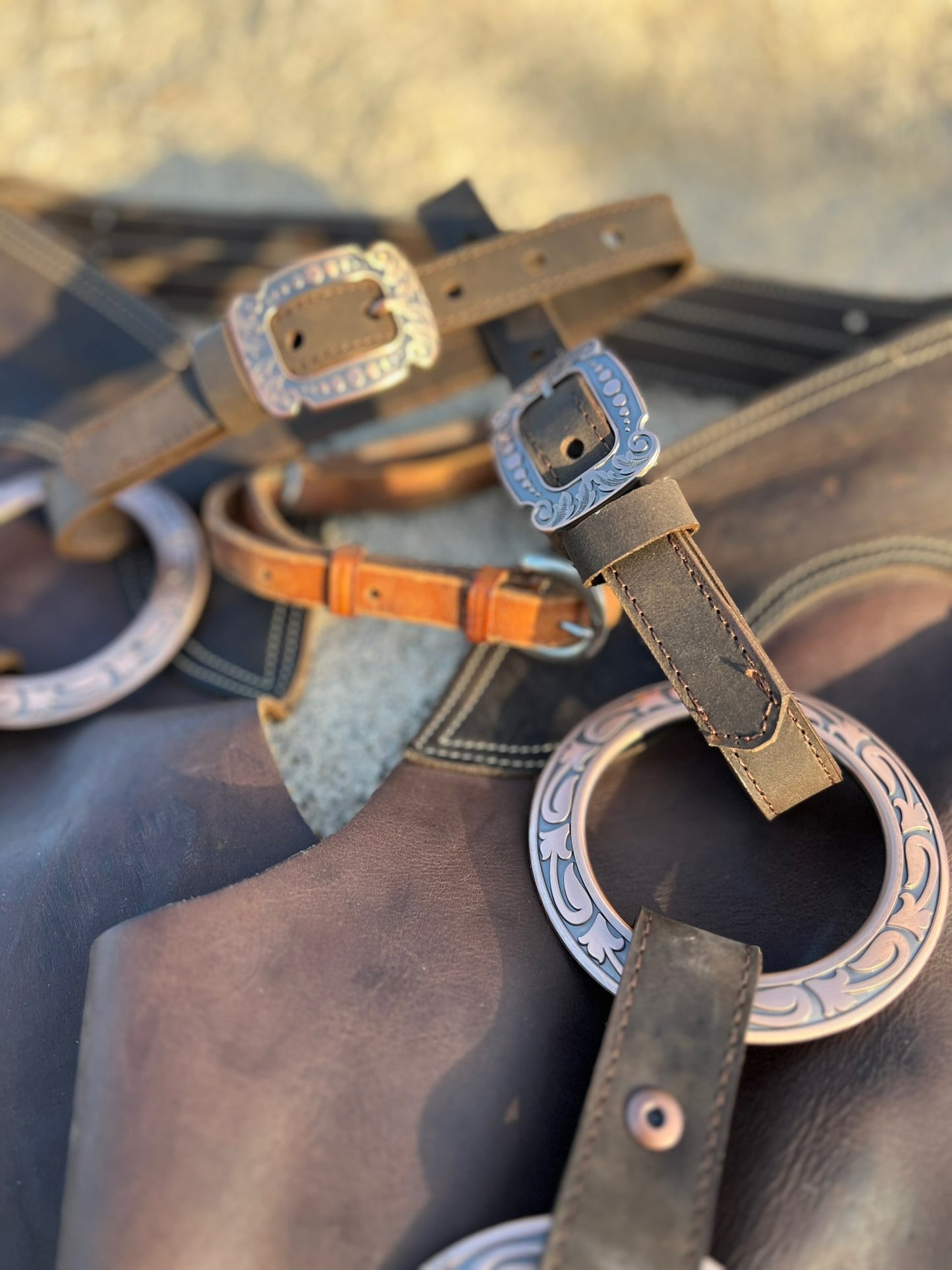 Dirty Mojave Leather Jeremiah  Watt Copper Breast Collar