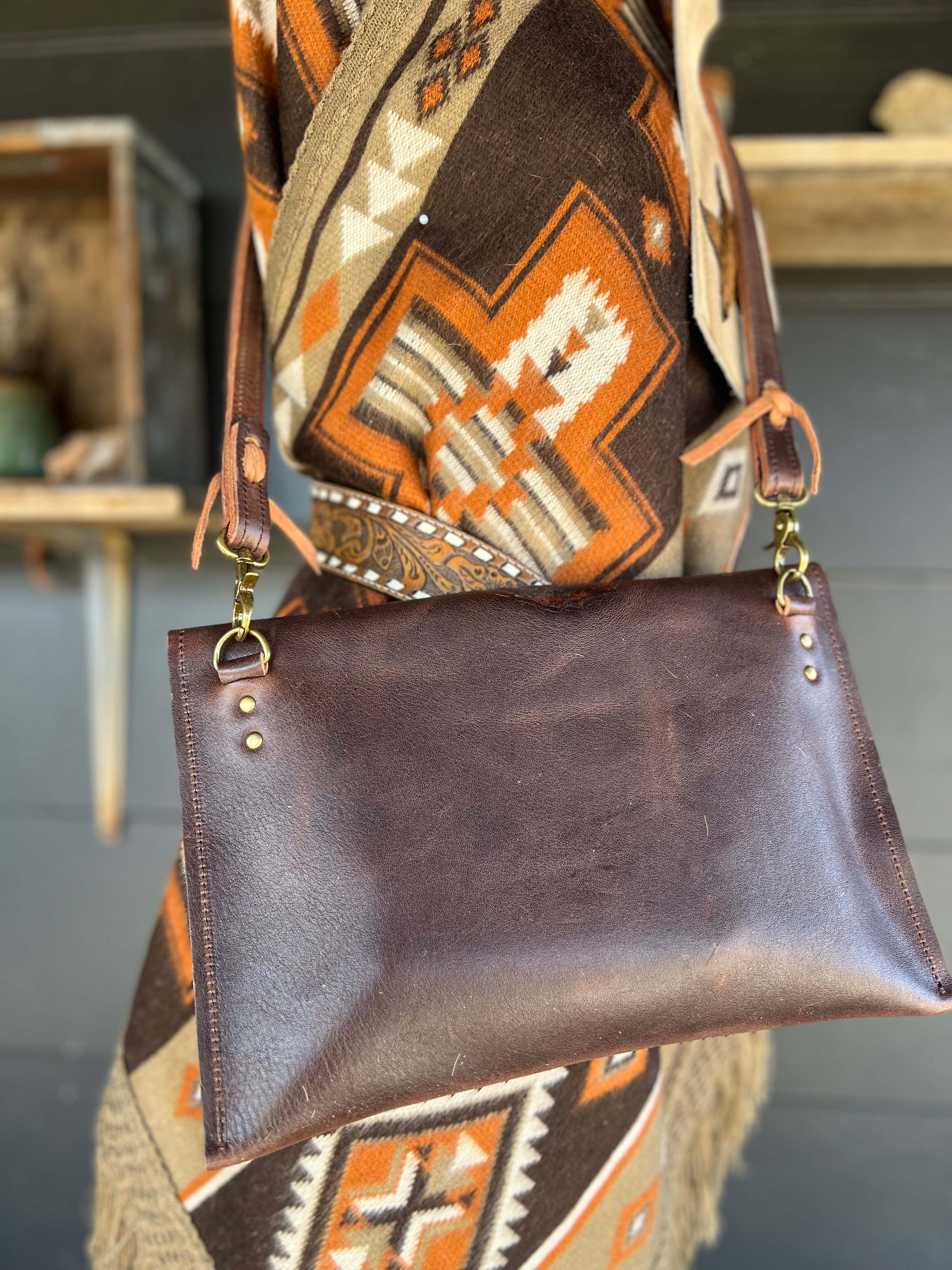 The Legacy Clutch Handbag with Heart Brand