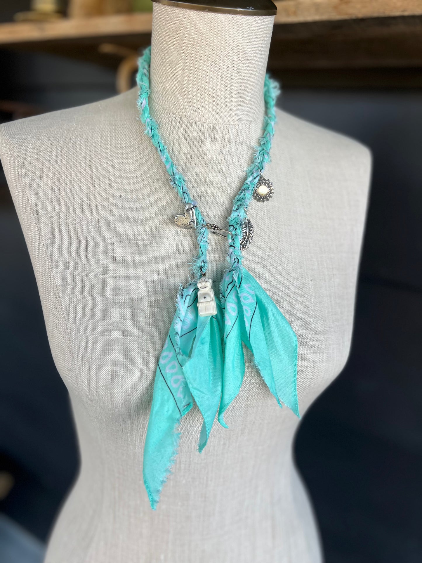 Badlands Braids Bandana Western Charm Necklace