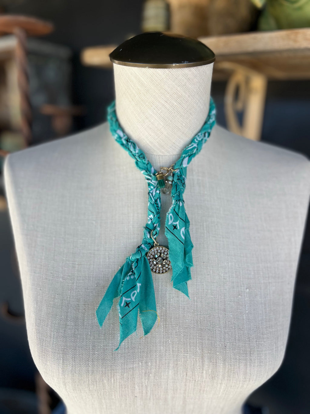 Badlands Braids Bandana Western Charm Necklace