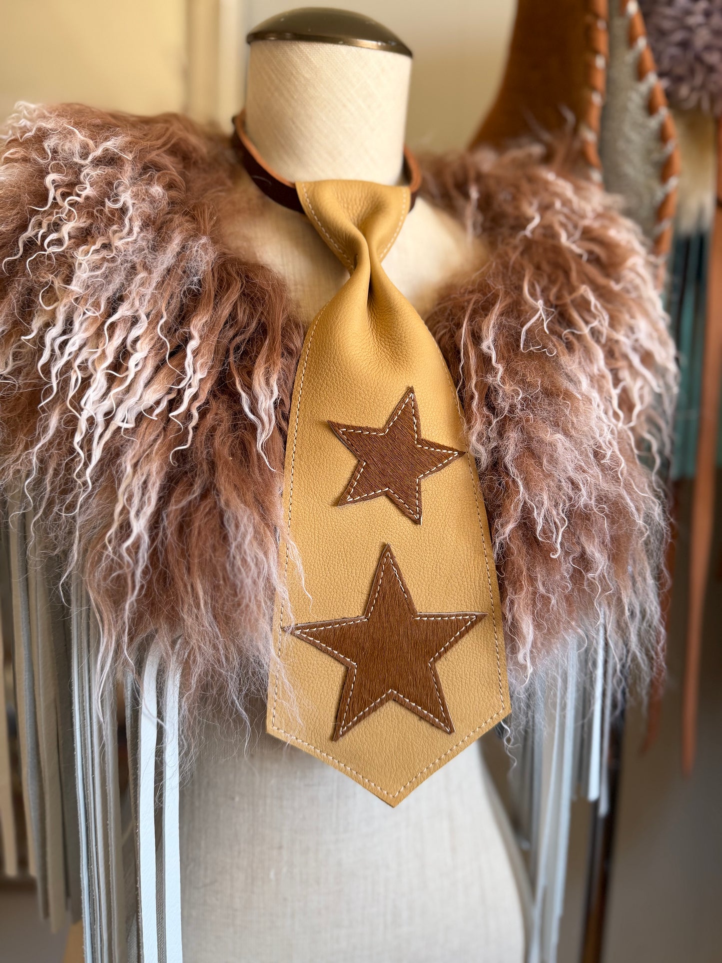 Dirty Mojave Star Heirloom Leather & Necktie
