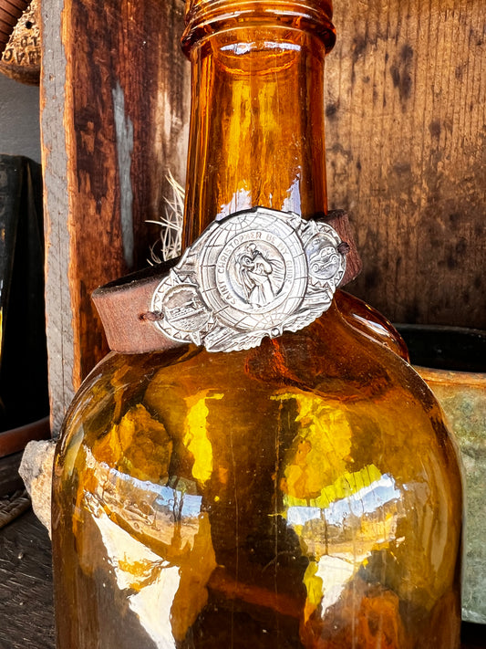 Dirty “Mojave Outlaw Cuffs” Leather Hand-Forged Western Bracelet