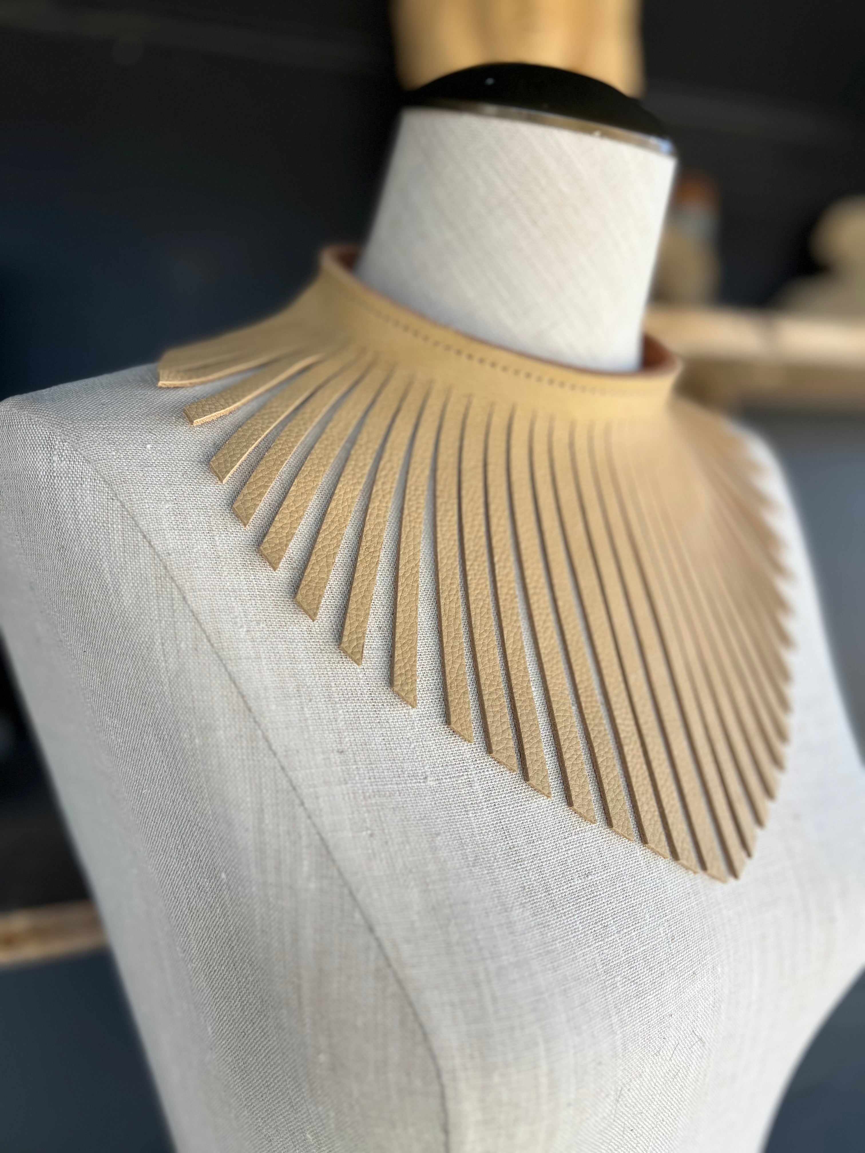 Dirty Mojave Cowhide The Halo Neckpiece