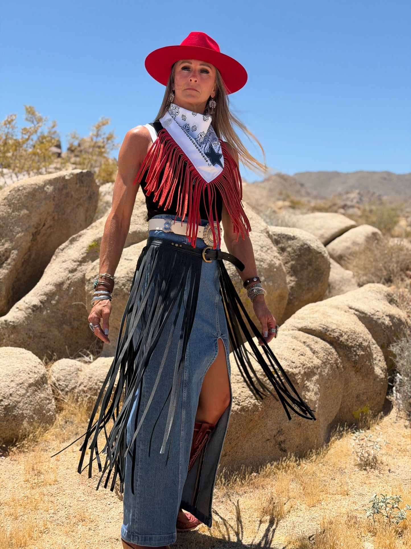 “Limited Edition 1776 Wild American Collection” Desert Dusted Fringe Bandana