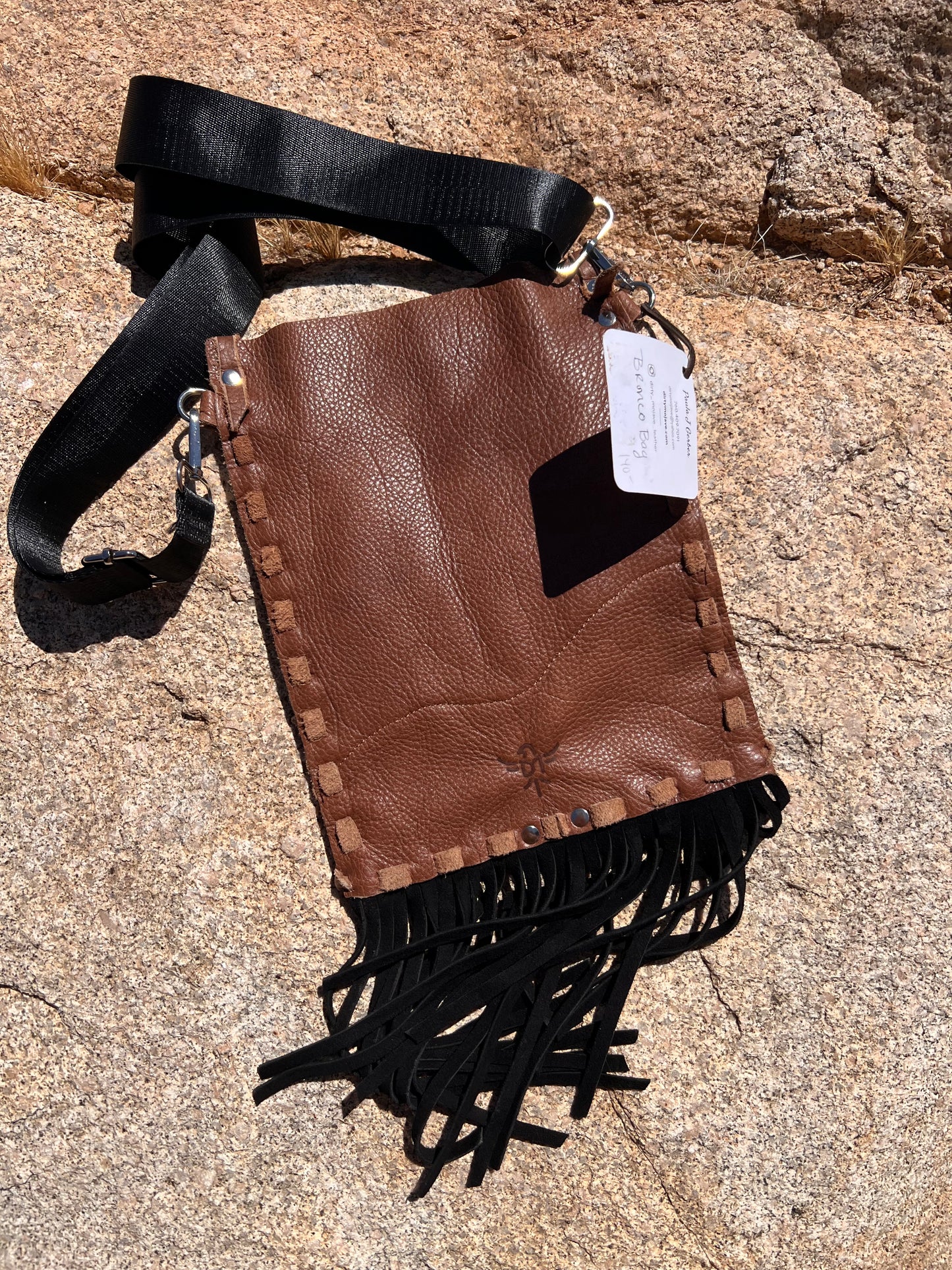 “The Outlaw Bronc” Leather Fringe Handbag