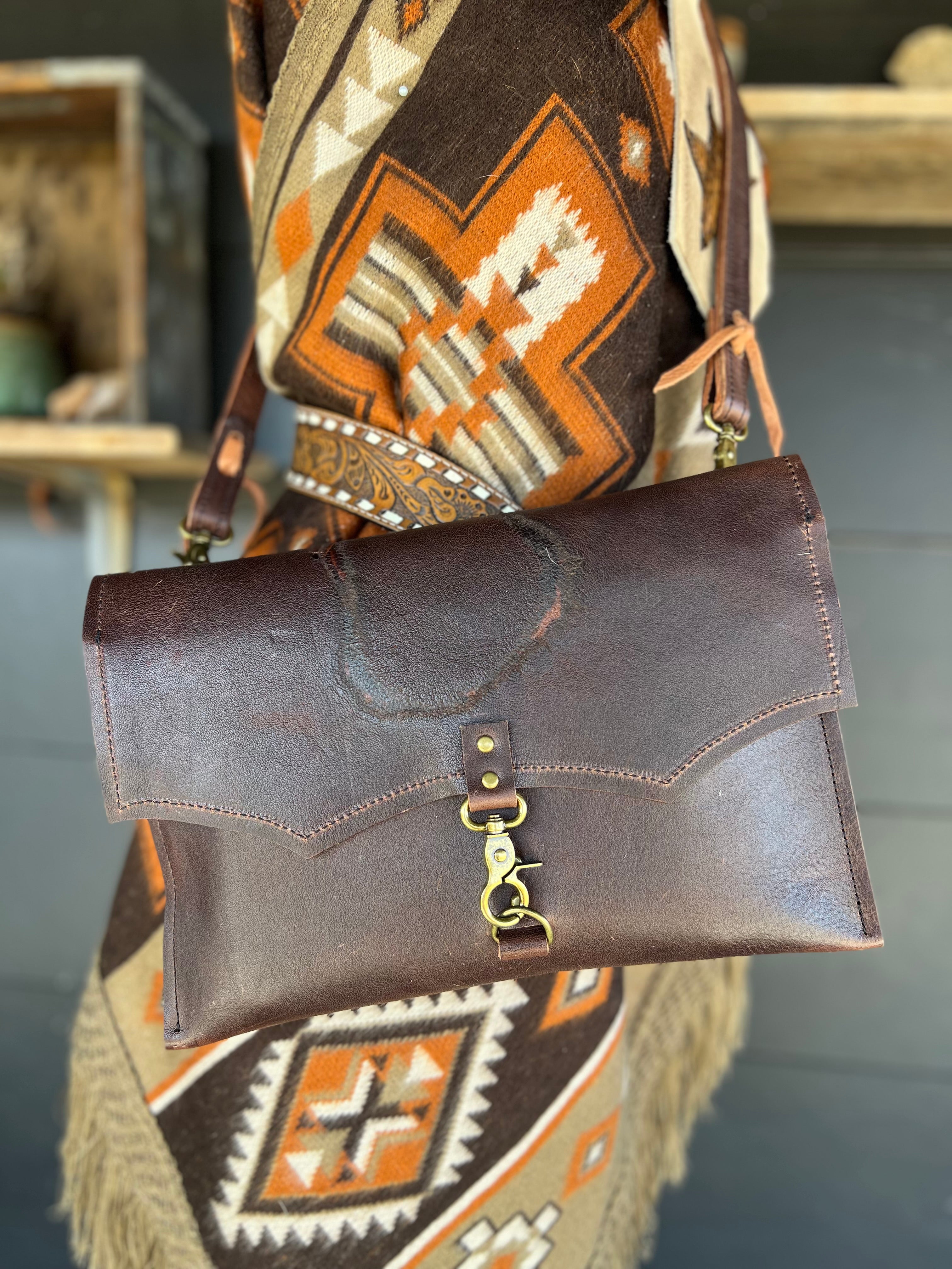 The Legacy Clutch Handbag with Heart Brand