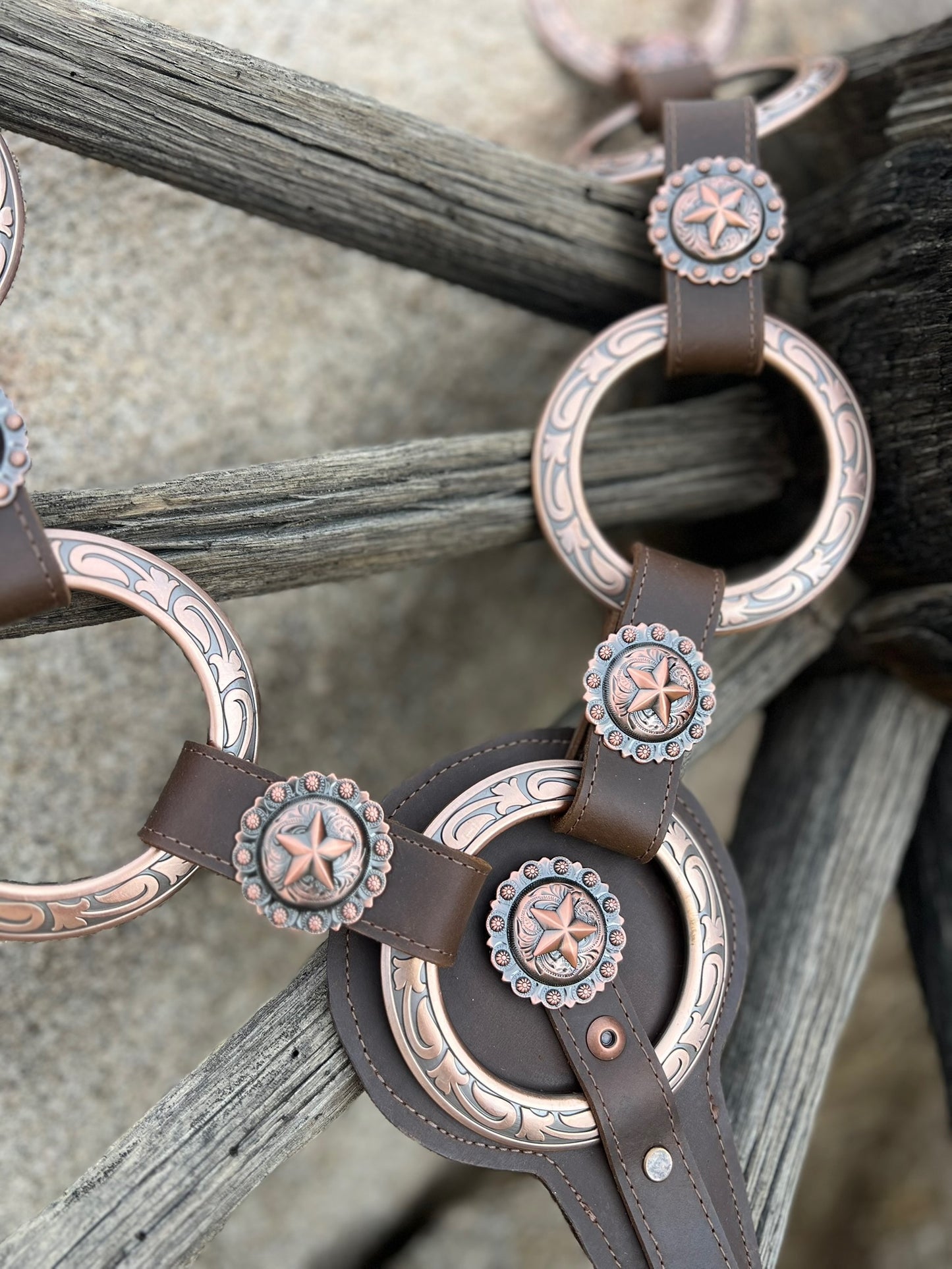 Dirty Mojave Leather Jeremiah  Watt Copper Breast Collar