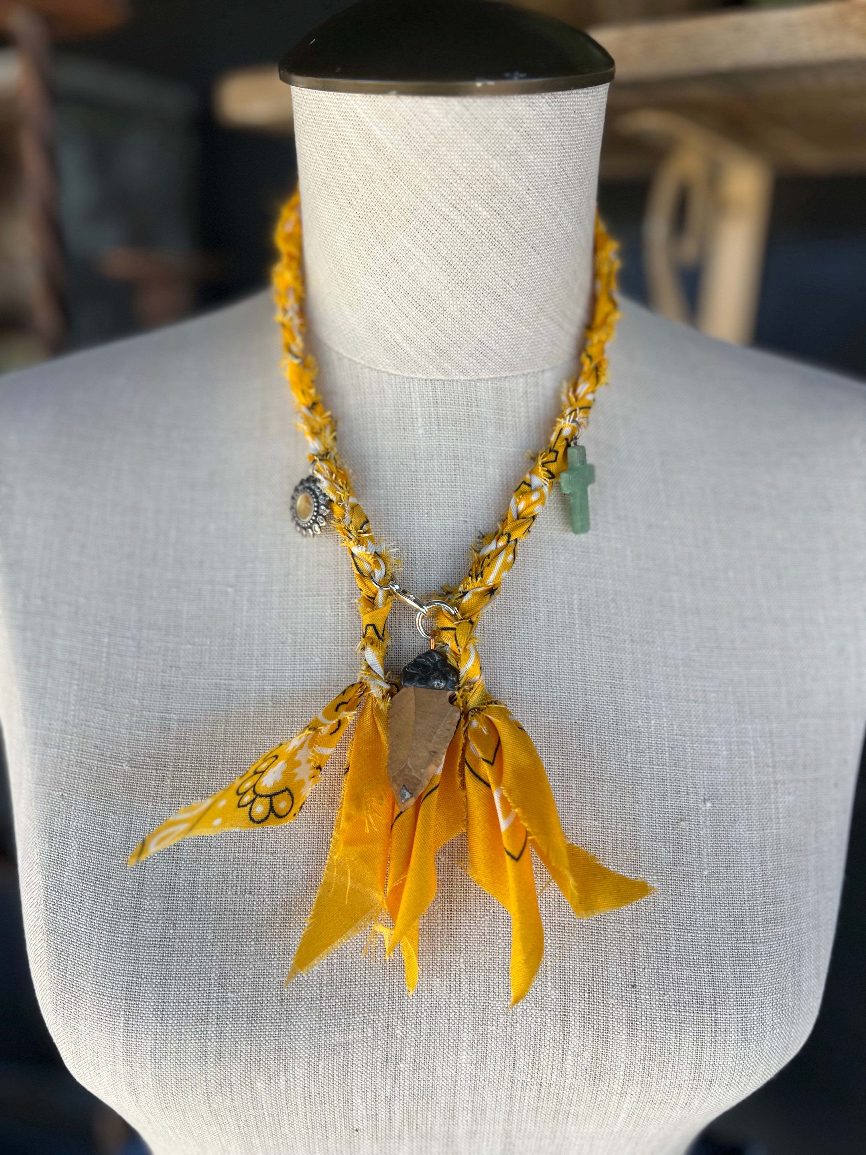 Badlands Braids Bandana Western Charm Necklace