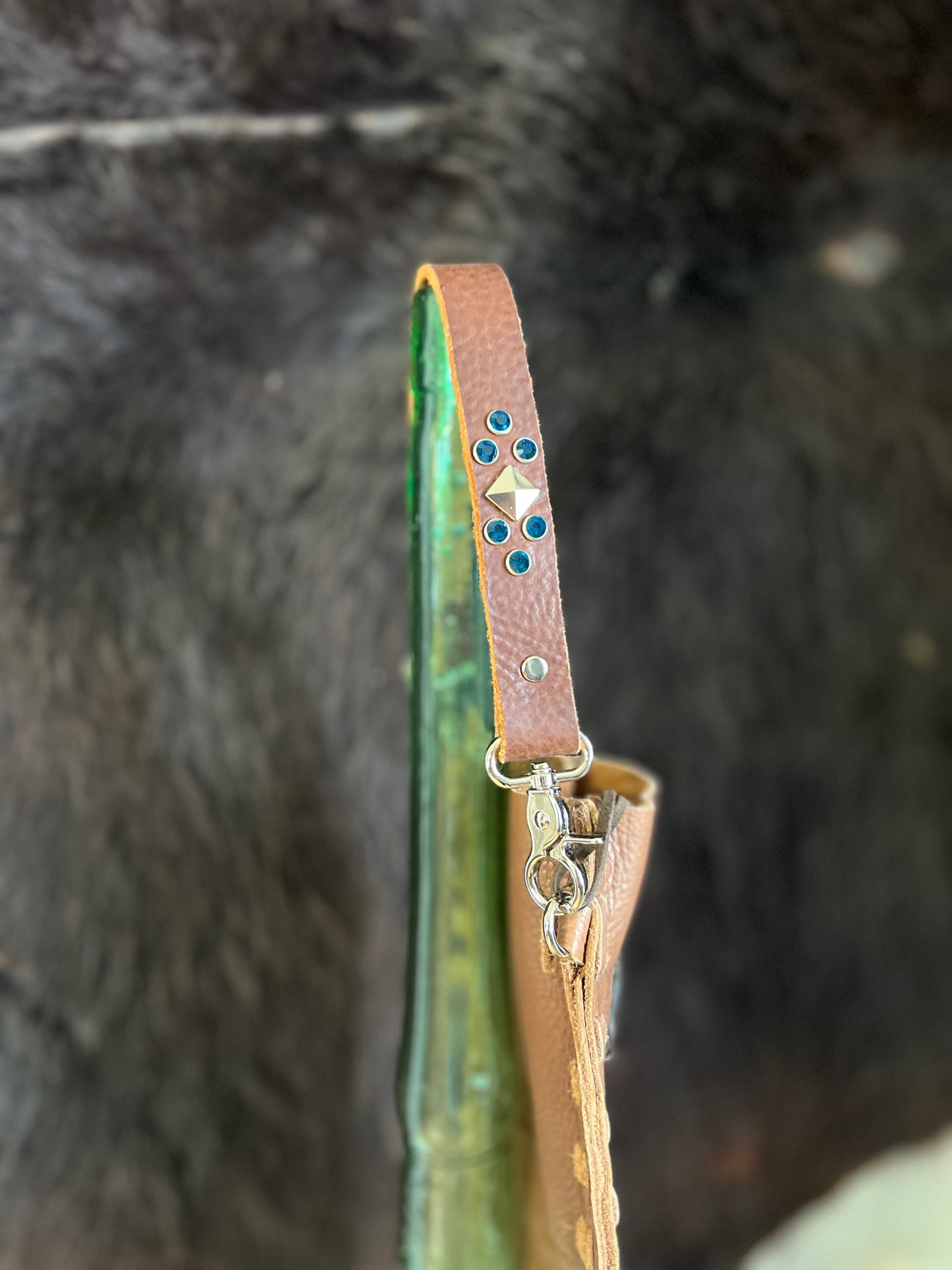 The High Desert Leather Embellished Handbag Strap
