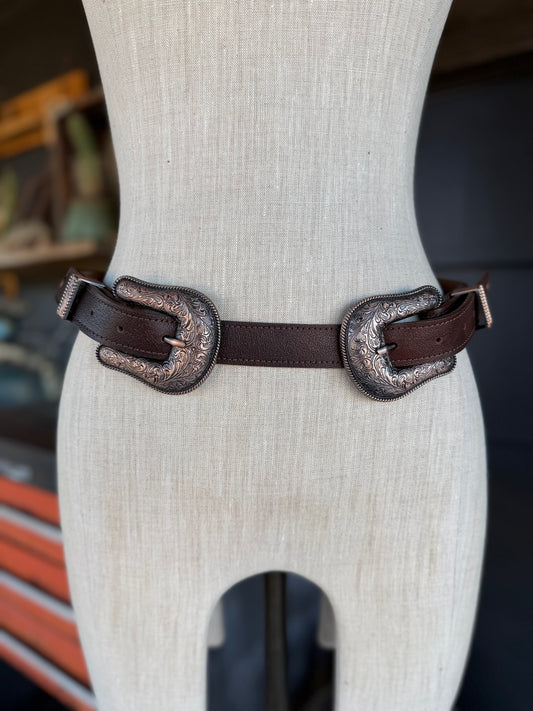 Ranch House Wide Leather Belt
