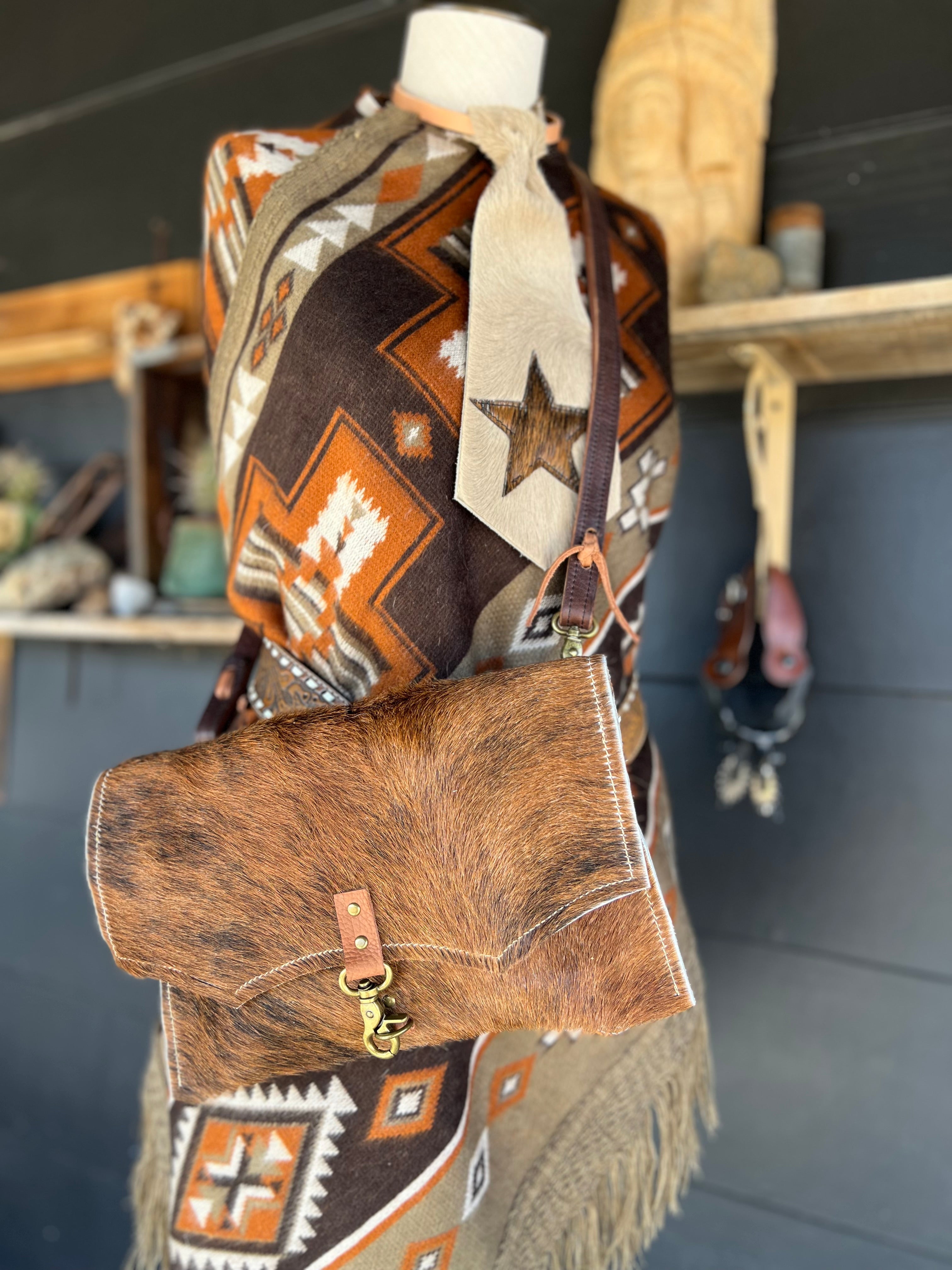 The Legacy Clutch Handbag Cowhide