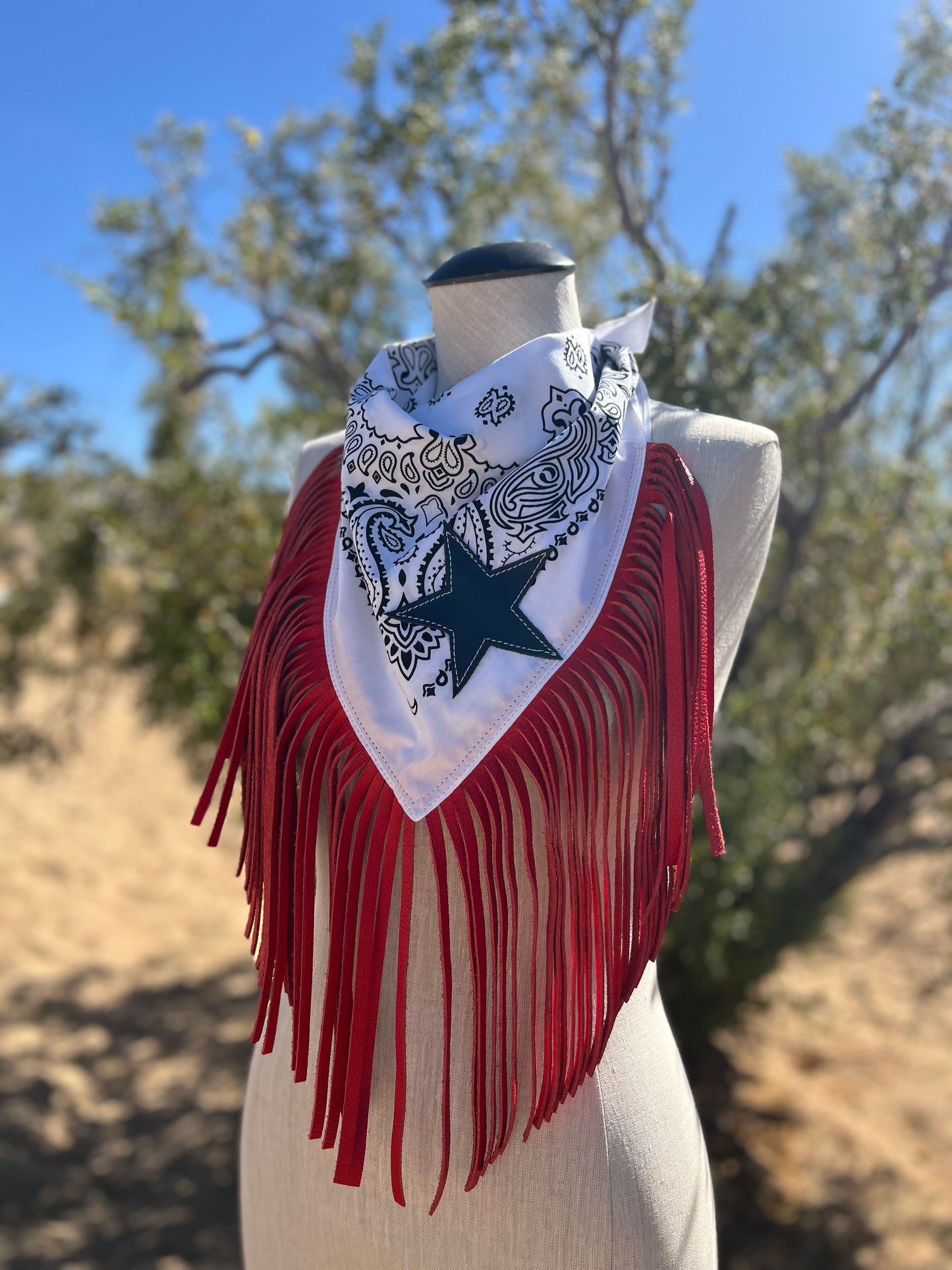 “Limited Edition 1776 Wild American Collection” Desert Dusted Fringe Bandana