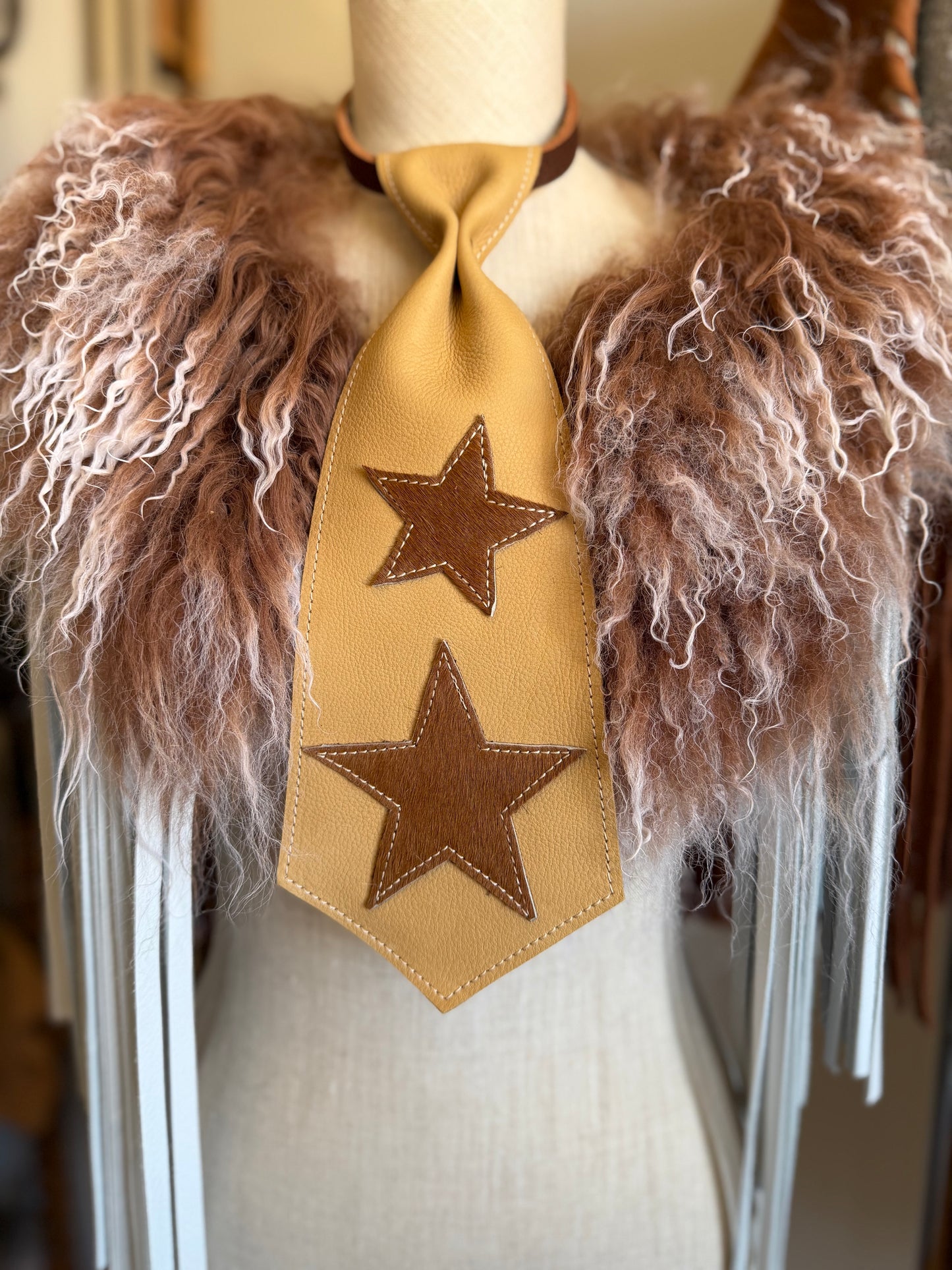 Dirty Mojave Star Heirloom Leather & Necktie