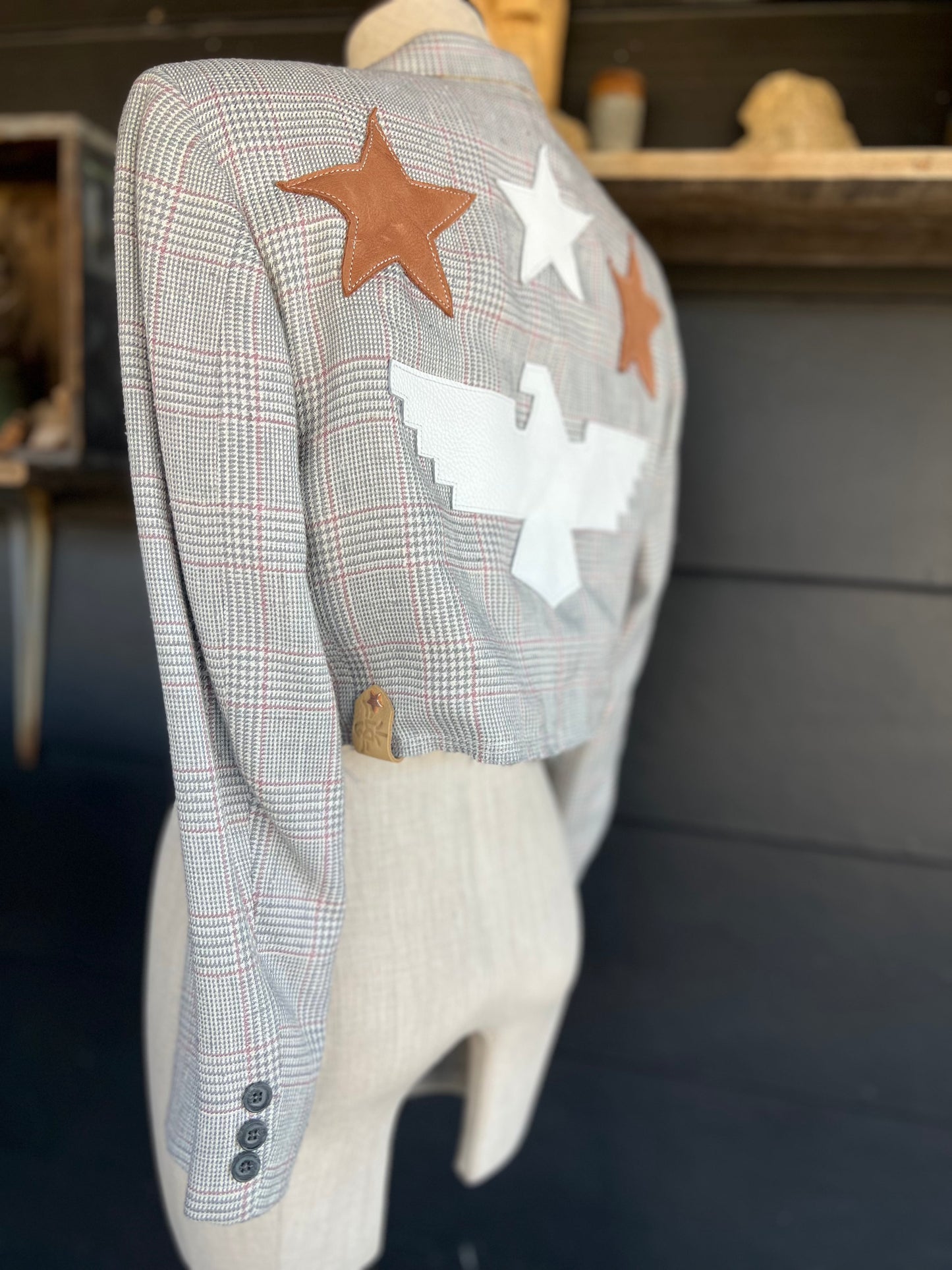 Silver Mesa Thunderbird Cropped Desert Blazer