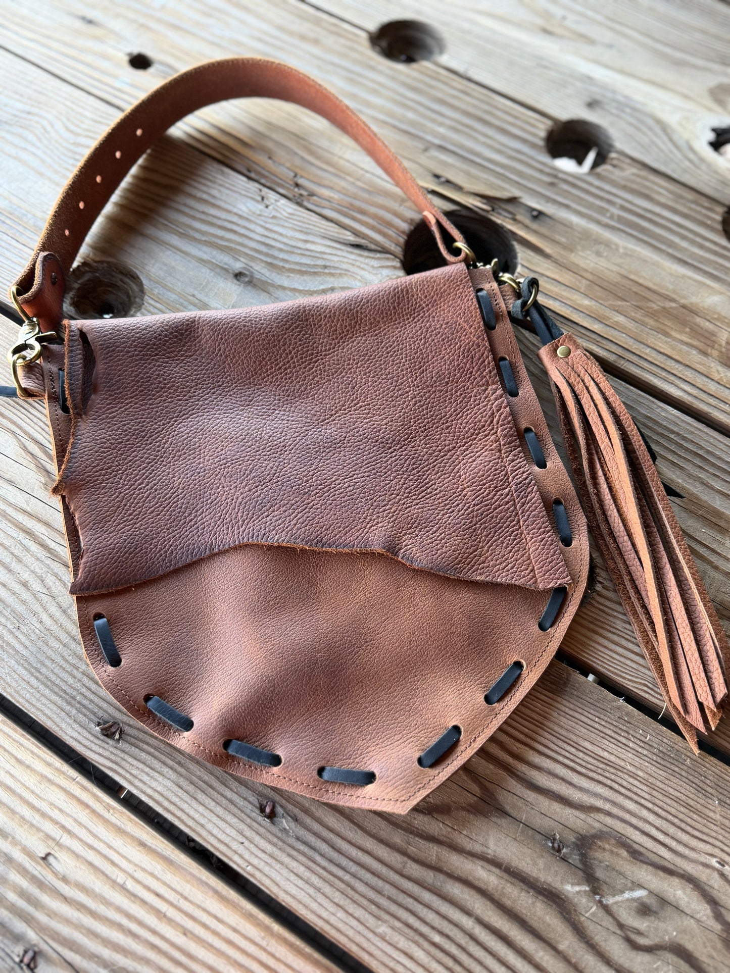 The Long Draw Leather Handbag