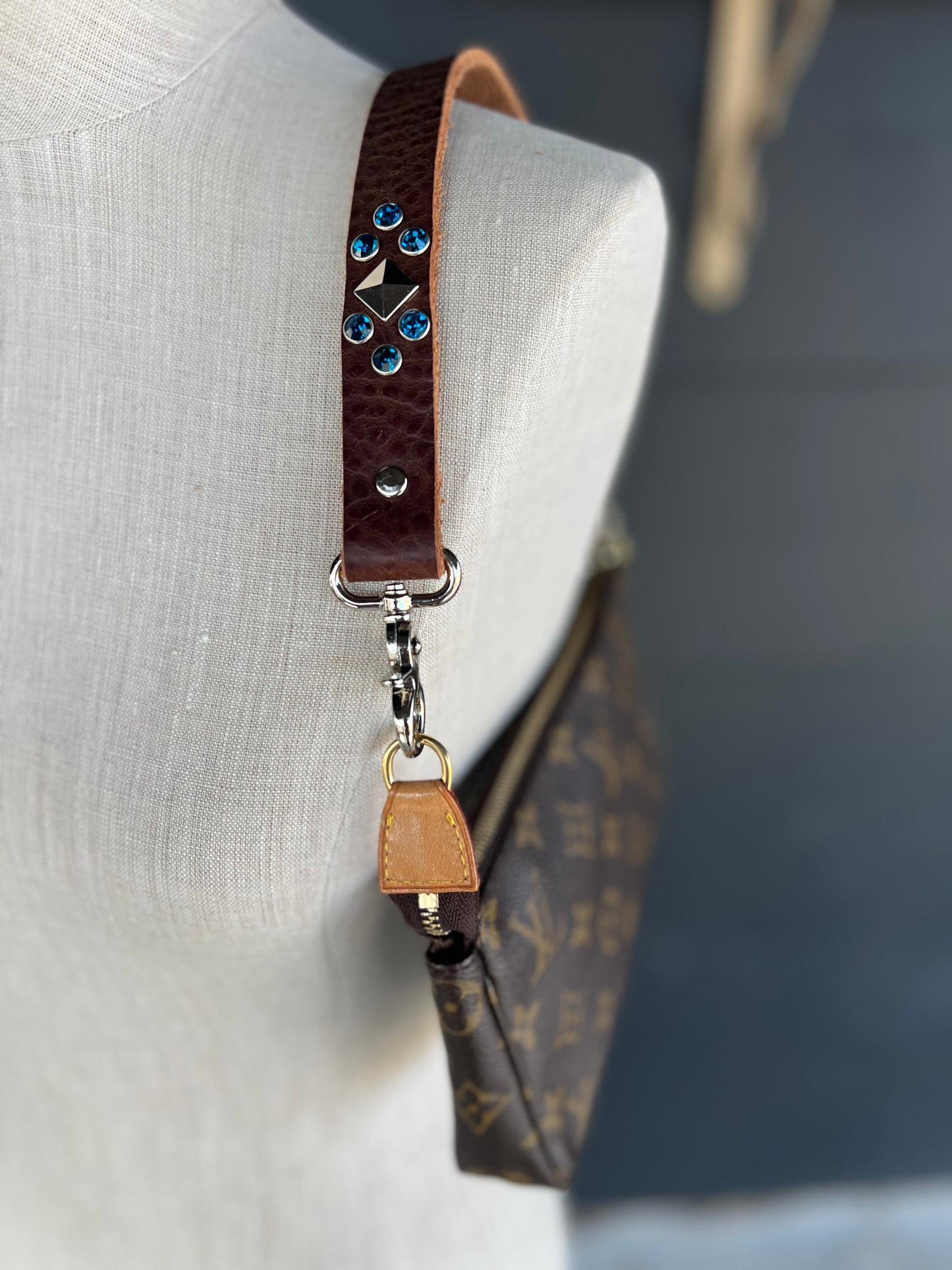 The High Desert Leather Embellished Handbag Strap