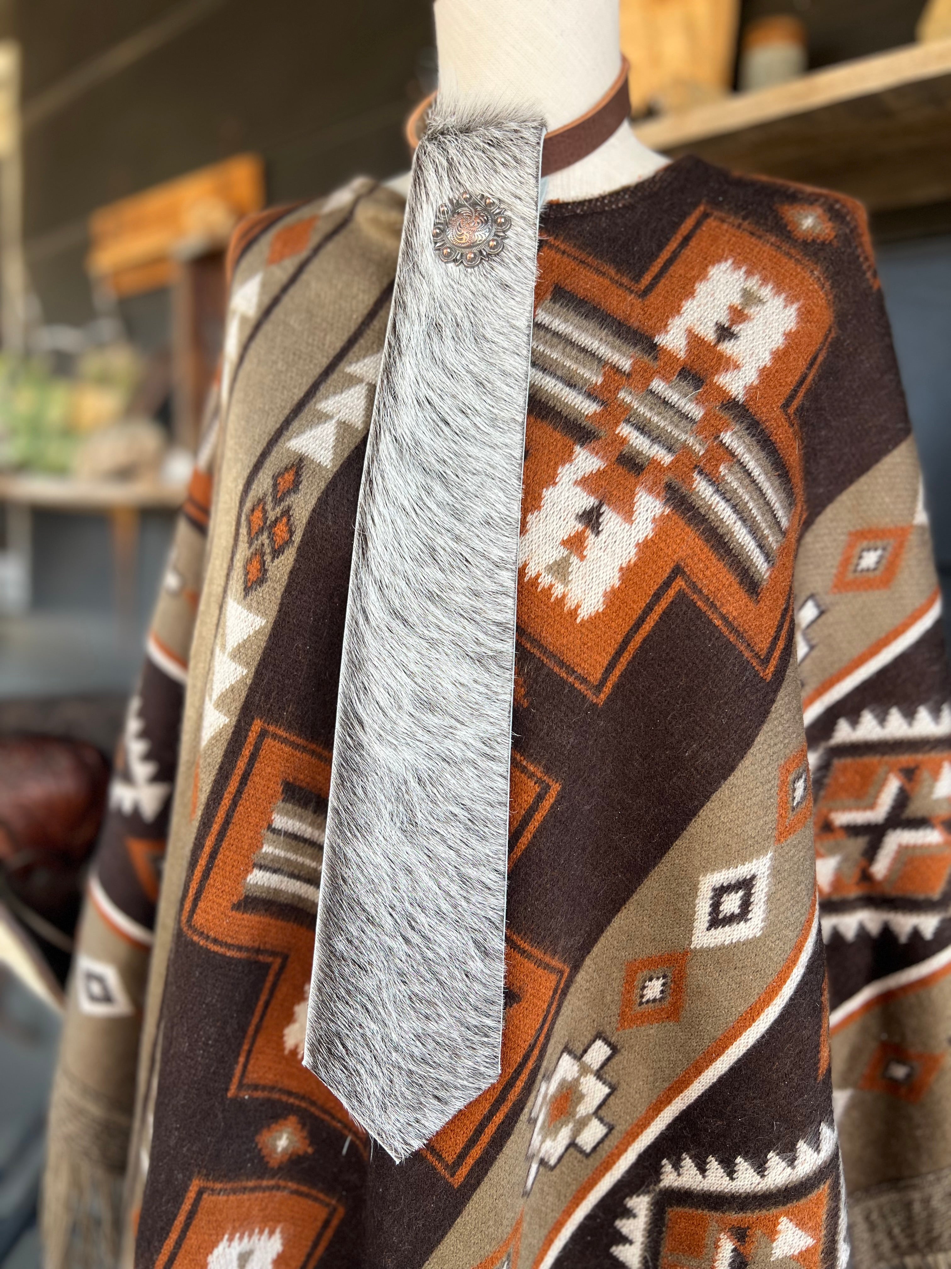 Wildhide Blade Cowhide Neck Tie by Dirty Mojave Leather